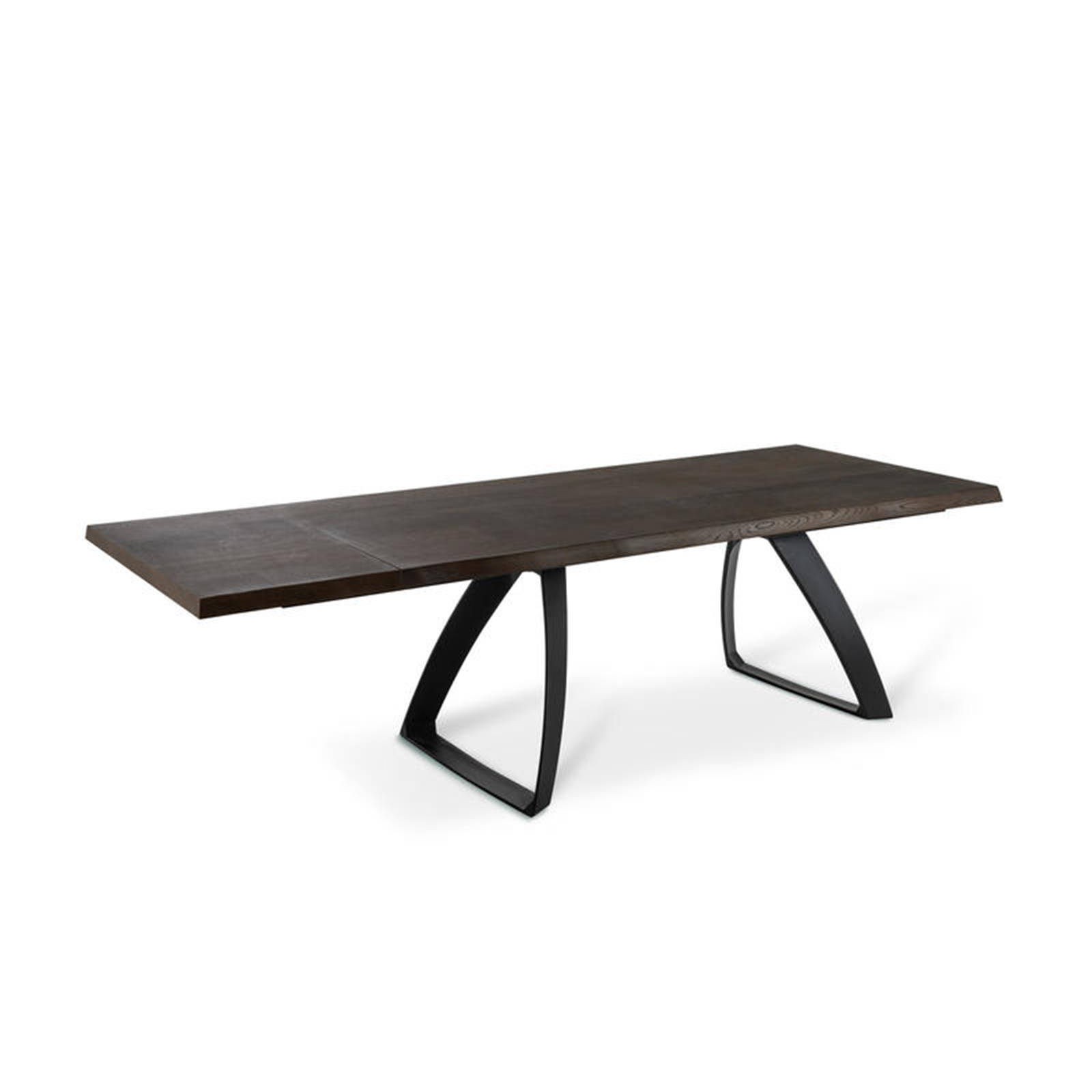 Tavolo allungabile "Barret" piano in legno e gambe in metallo cm 240x90 76h