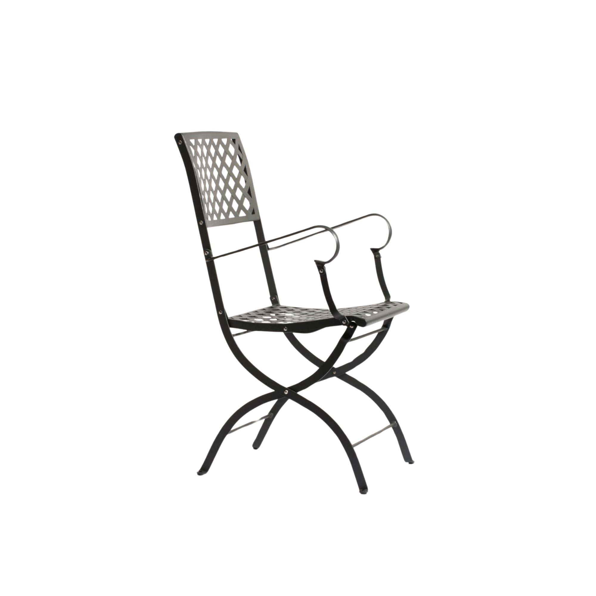 Fauteuil de jardin pliant en métal "Printemps" 52x56 cm 90h