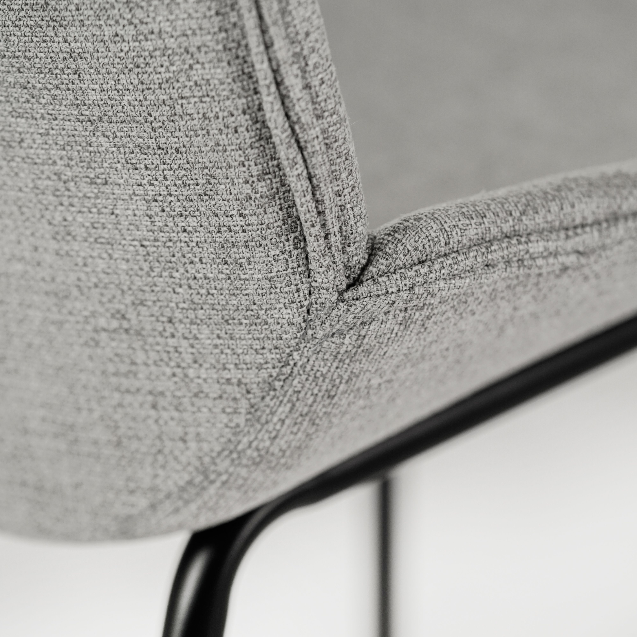 Silla elegante y moderna de tela "Eva" 46x57 cm 80h