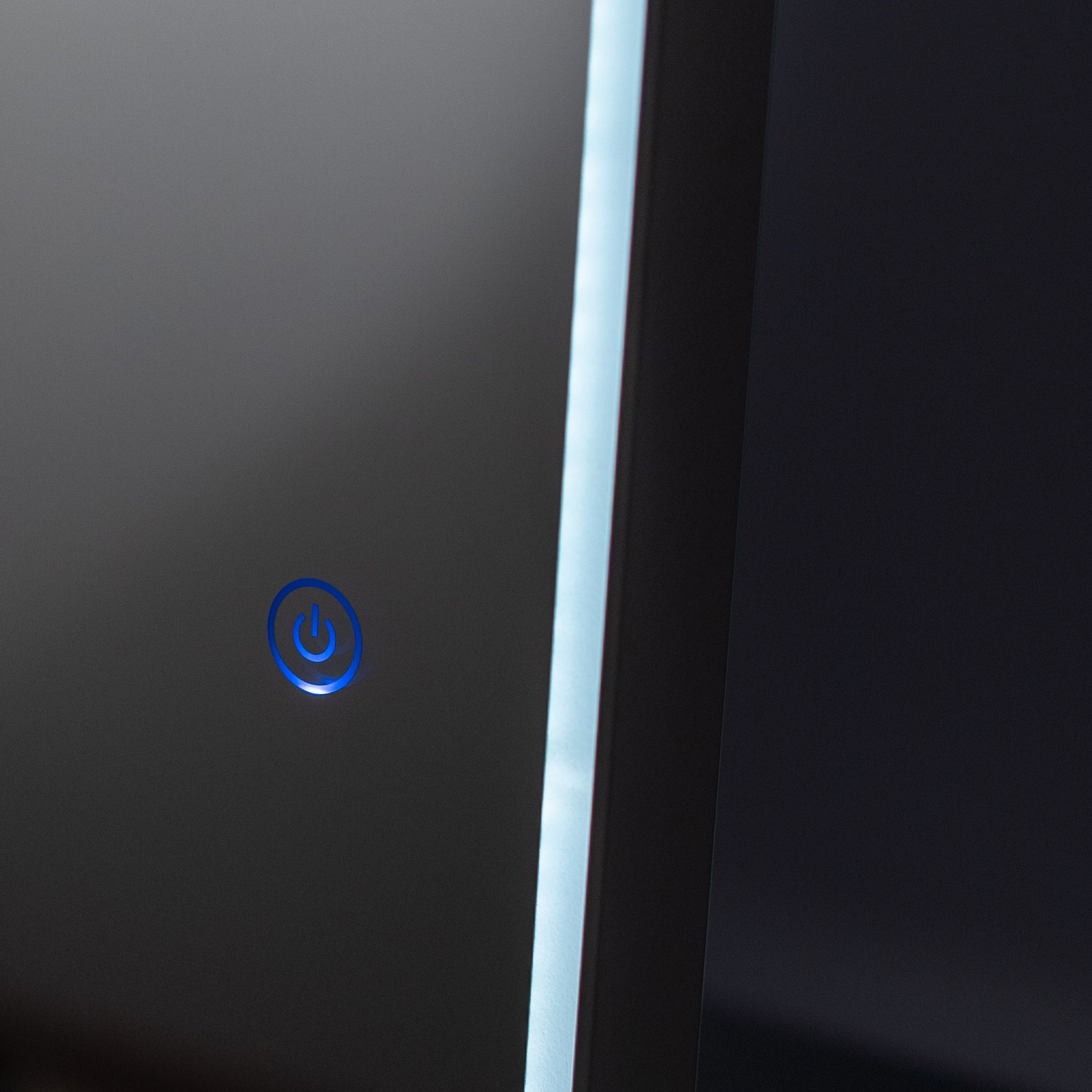 Miroir mural LED "Lux" cadre rectangulaire en aluminium 150x5 cm 60h