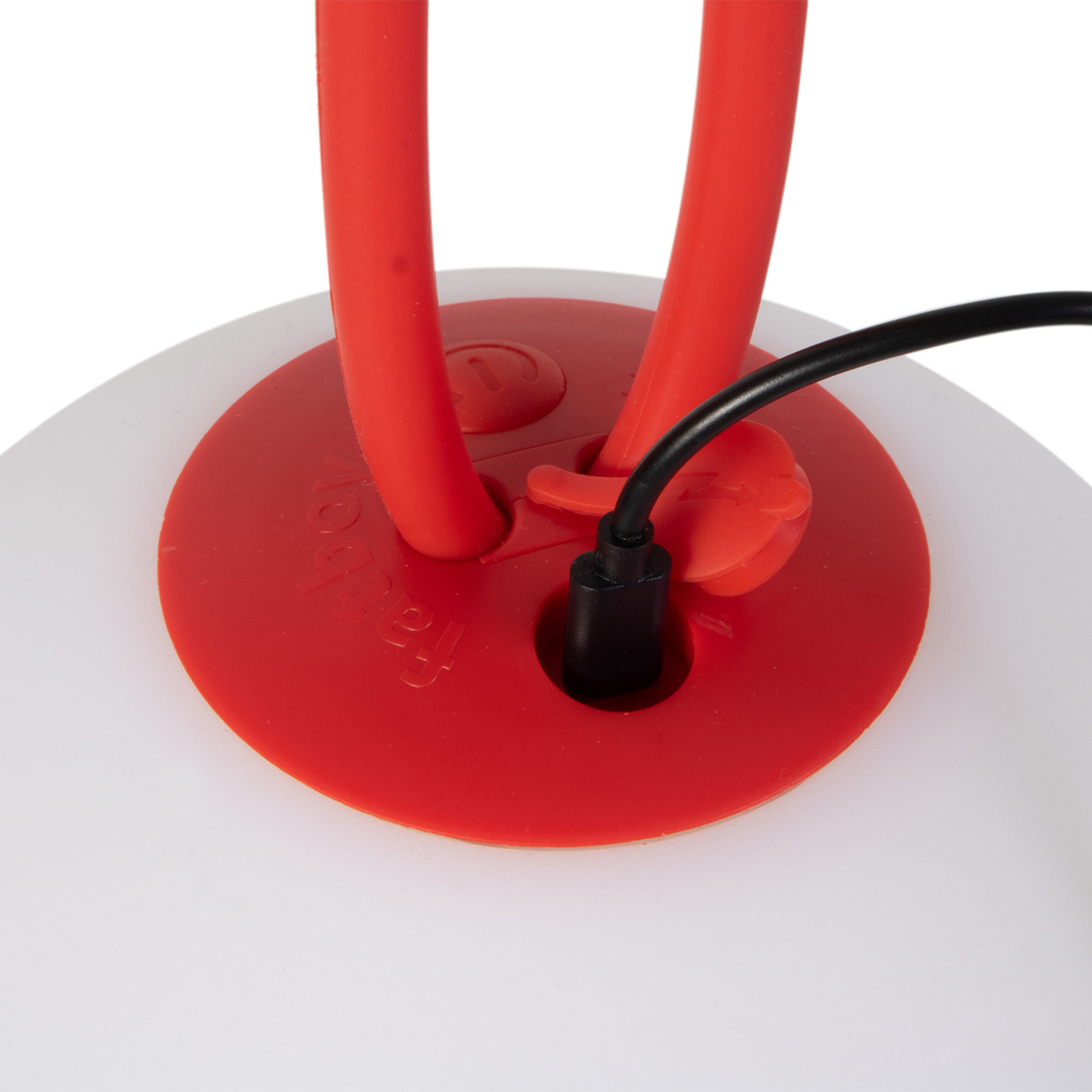 Juego de 2 lámparas LED suspendidas a pilas "Bolleke" de HDPE con gancho de goma 20x20 cm