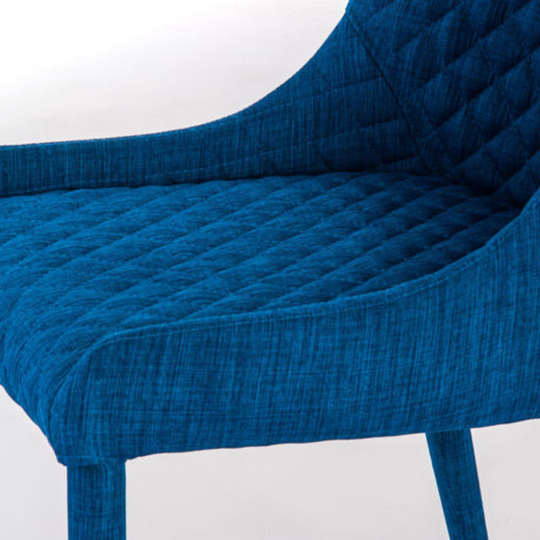 Poltrona imbottita in tessuto "Afro" con gambe in metallo cm 50,5x58 83h