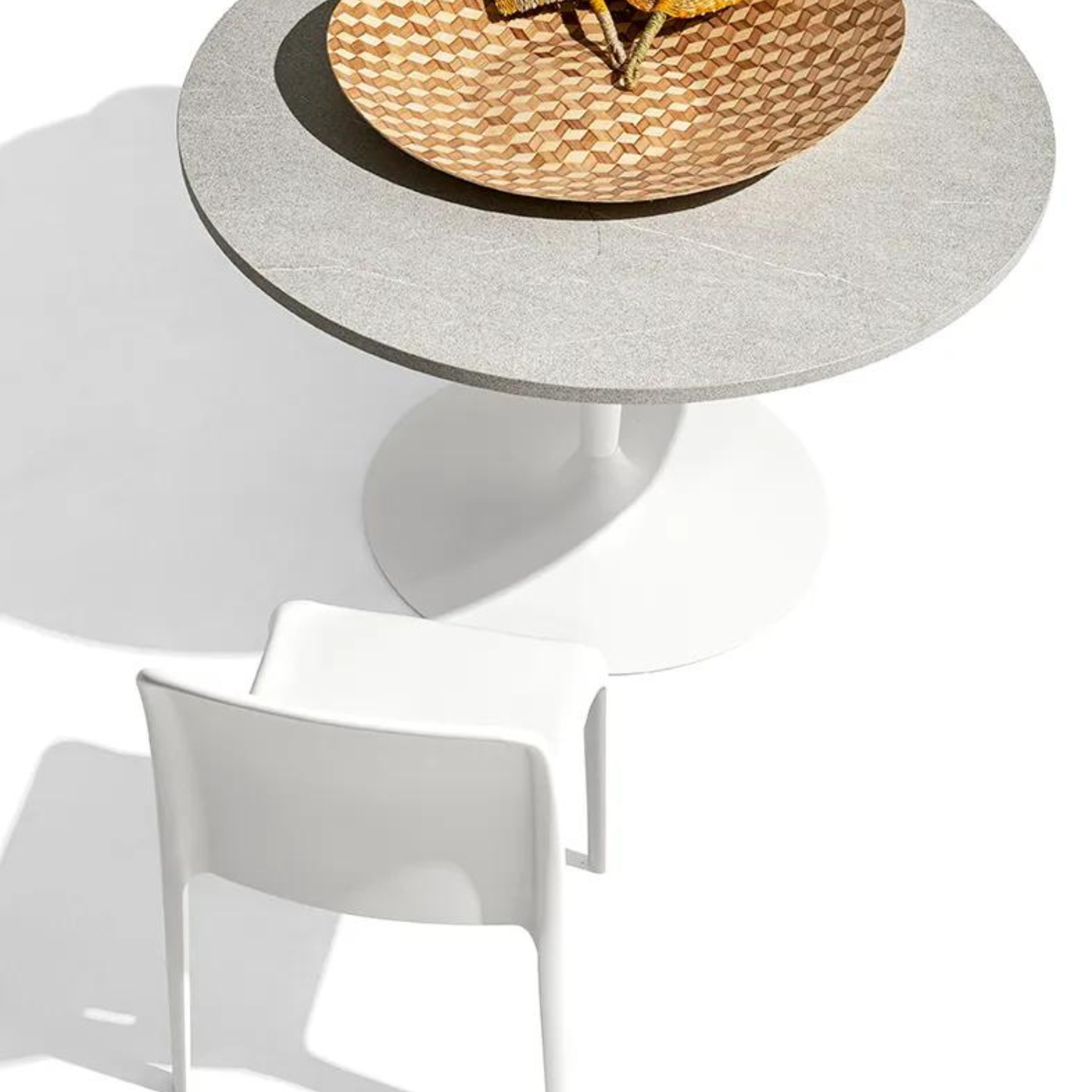 Set di sedie impilabili in polipropilene "Bayo" per esterno ed interno cm 54x52 81h