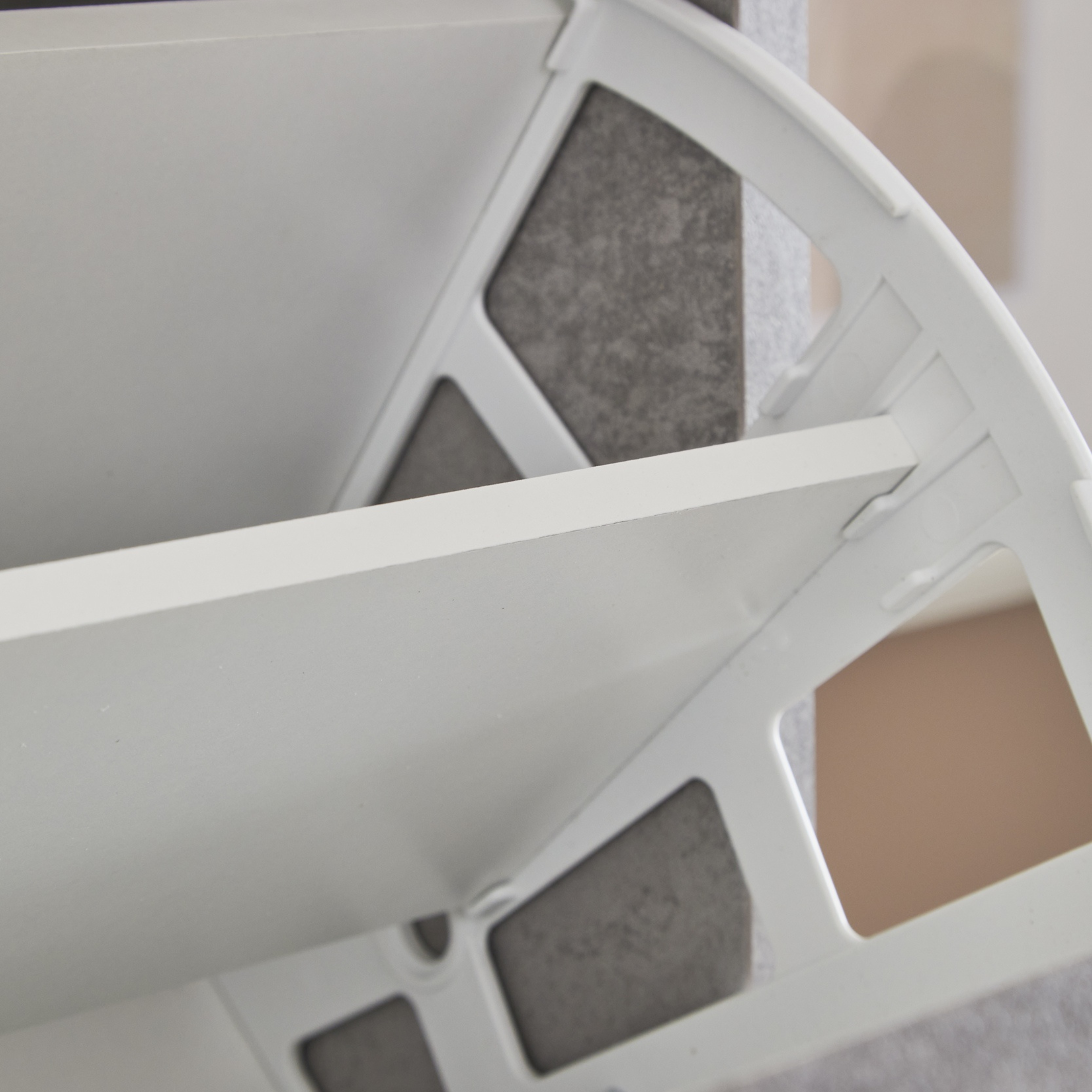 Scarpiera 4 ante specchio 1 cassetto in legno "Zoe" cm 63x29 164h