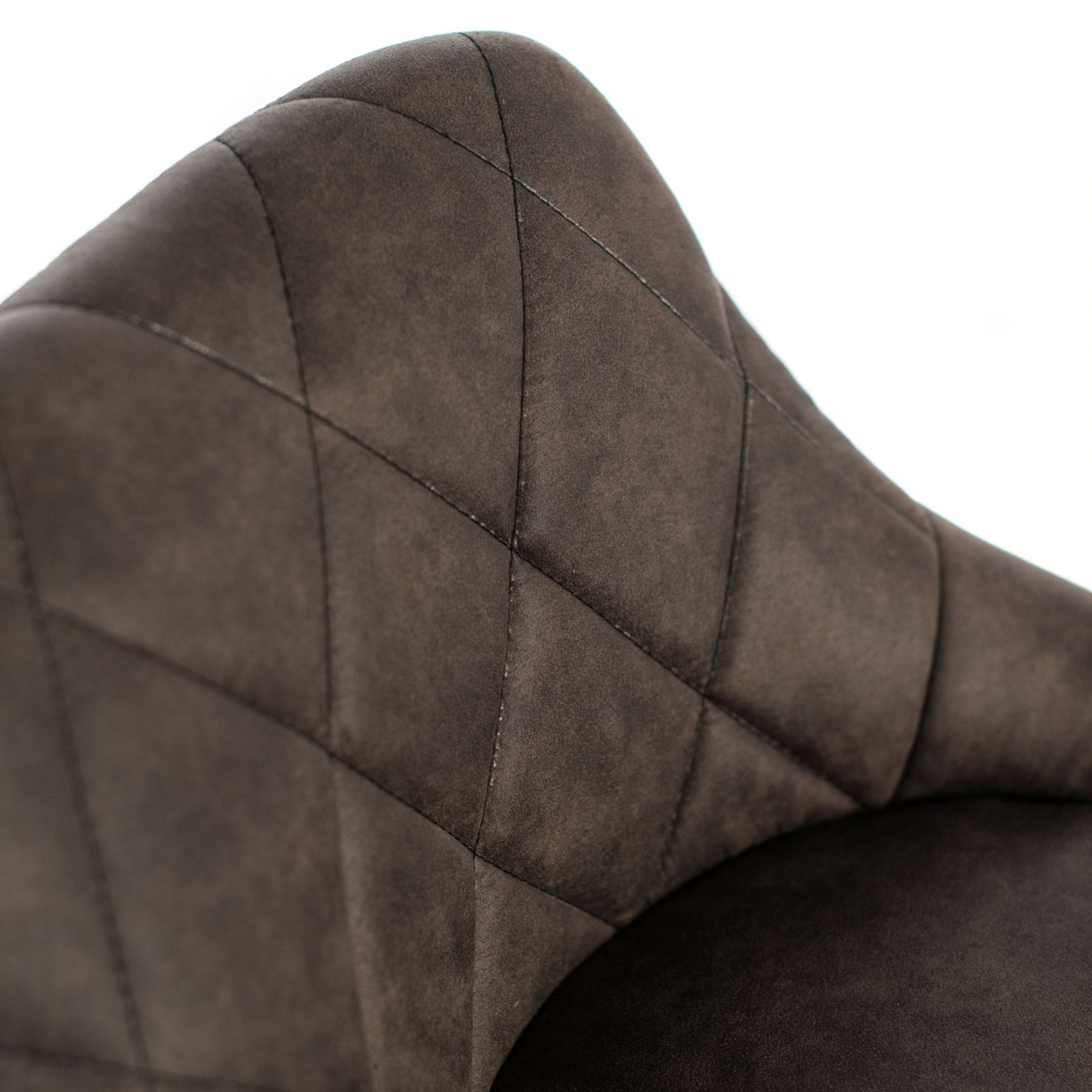 Set di sgabelli moderni alti "Tema" in tessuto imbottiti con poggiapiedi cm 50x45 84h