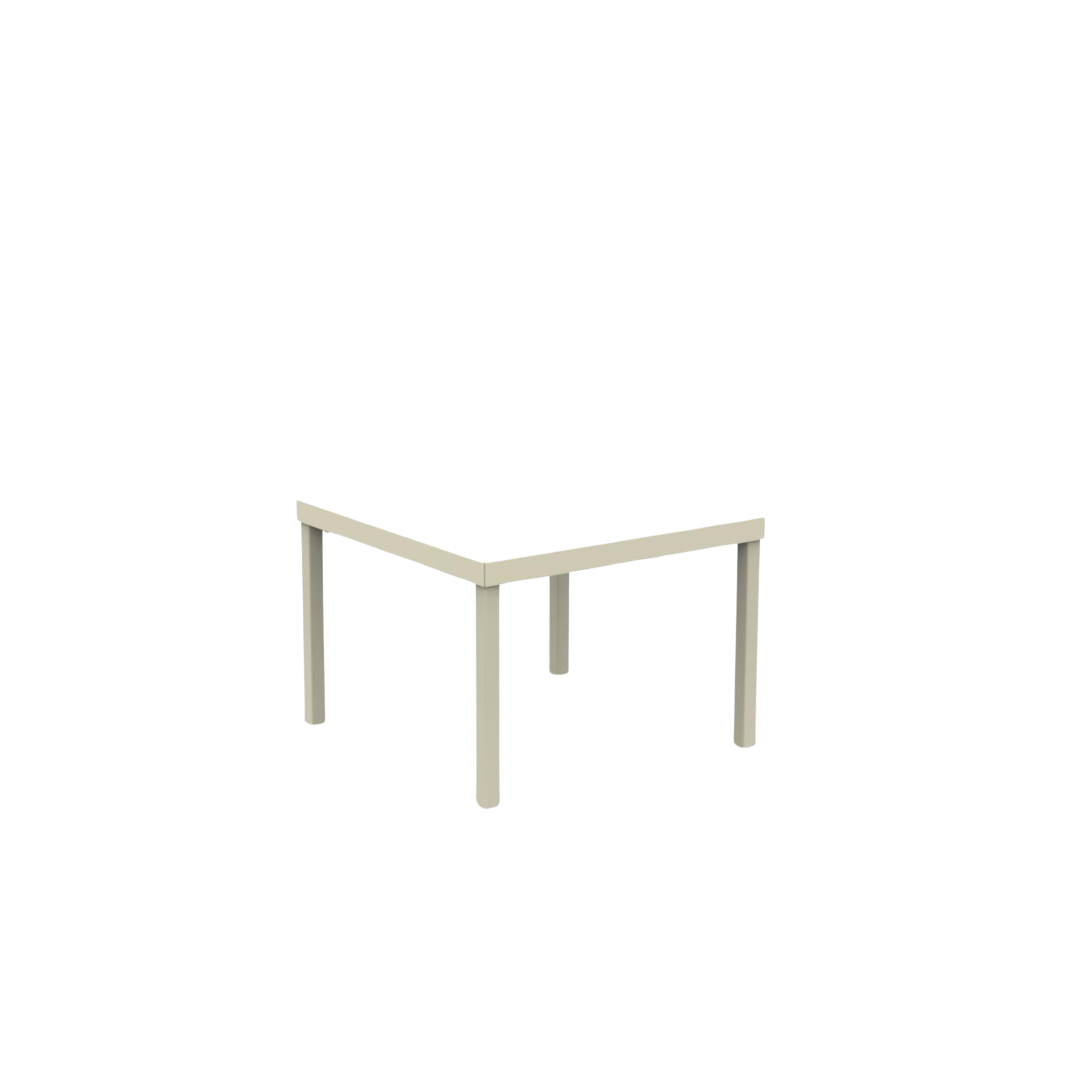 Table basse de jardin carrée en métal "Alice3" empilable 40x40 cm 38,5h