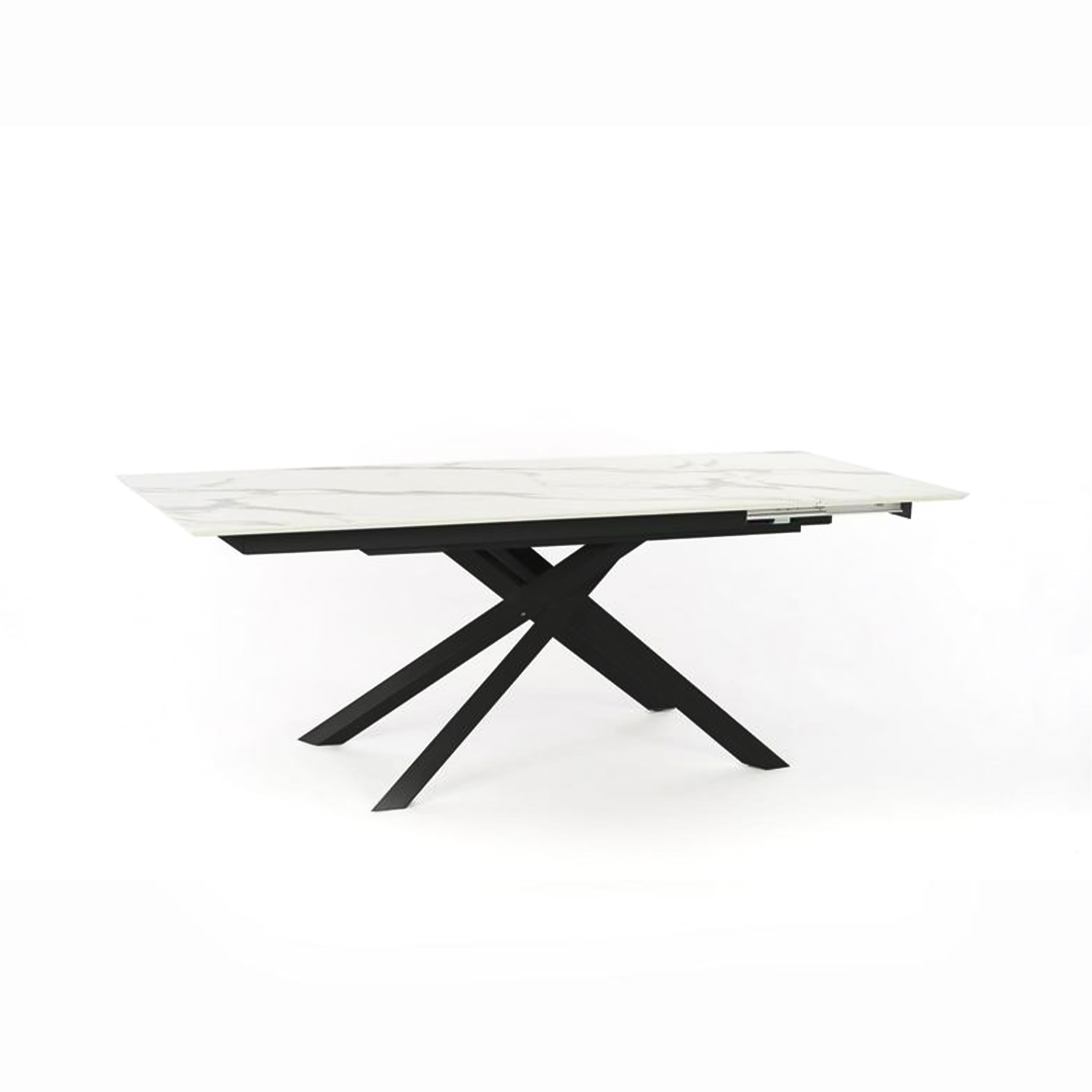 Tavolo allungabile "Xavier" piano in HPL gambe in alluminio cm 170/270x90 76h