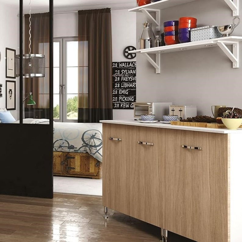 Kit de cuisine moderne complet "Giulia" avec poignées en métal