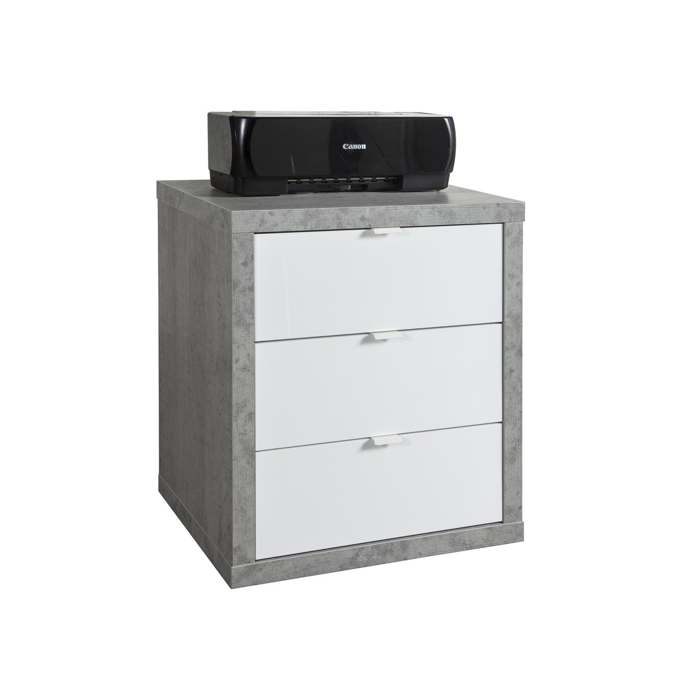 Ensemble de bureau "Riri" en blanc et béton