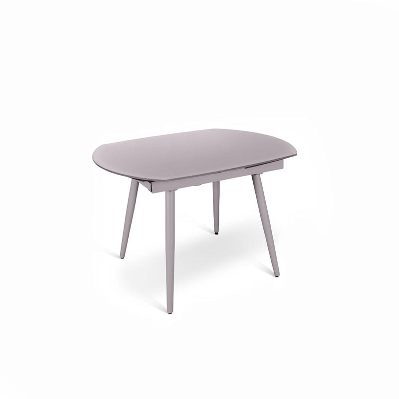 Table extensible en verre trempé "Kyoto Four" structure métallique 120/180x90 76h cm