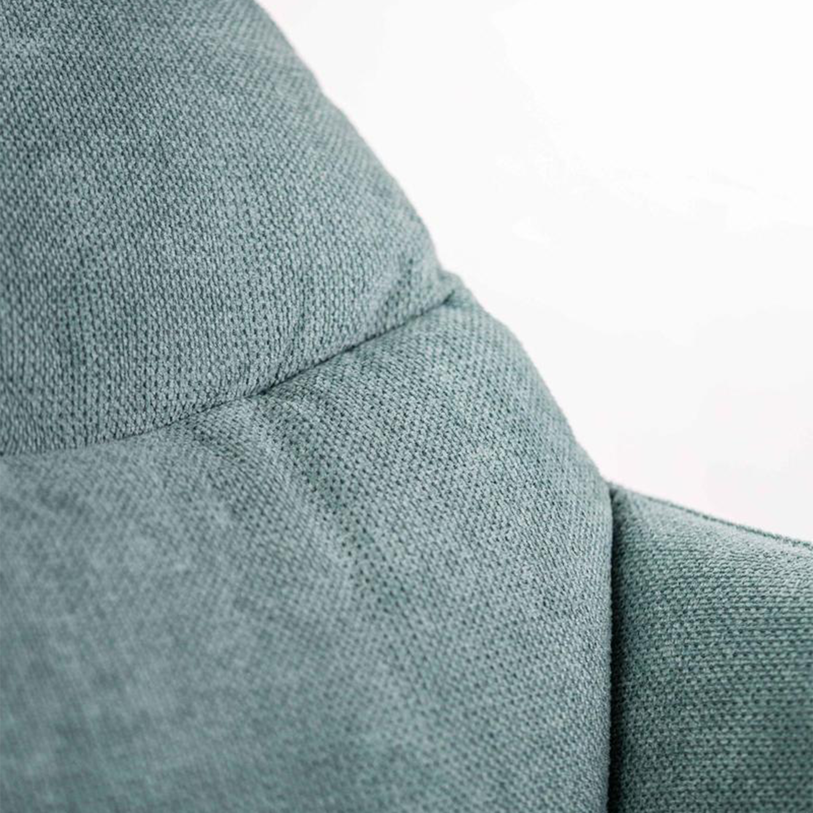 Fauteuil moderne rembourré "Grace" en tissu avec pieds en métal 74x85 86h cm