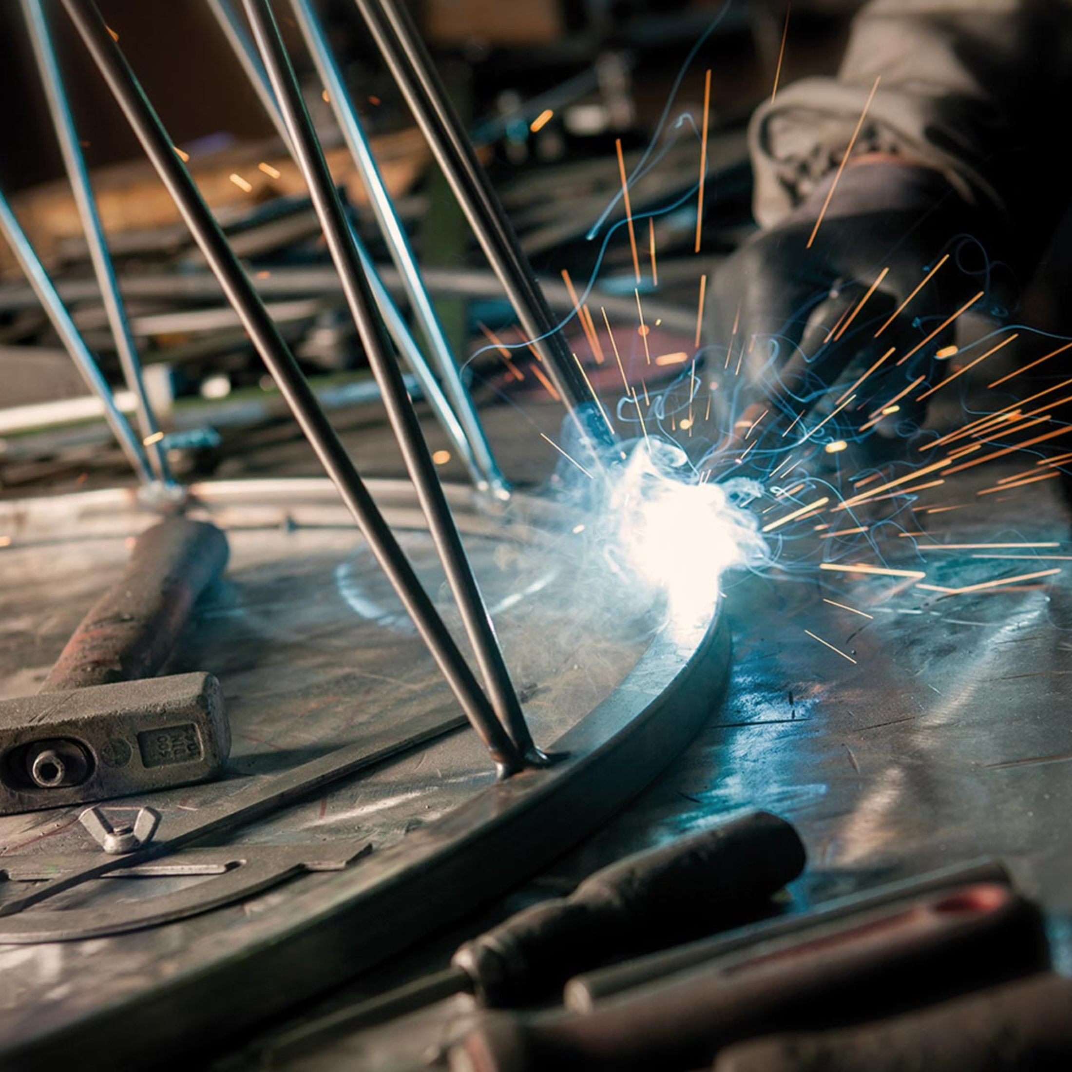 Fauteuil bas en corde et métal "Daisy Rope" chaise longue de jardin 74x74 cm 69h