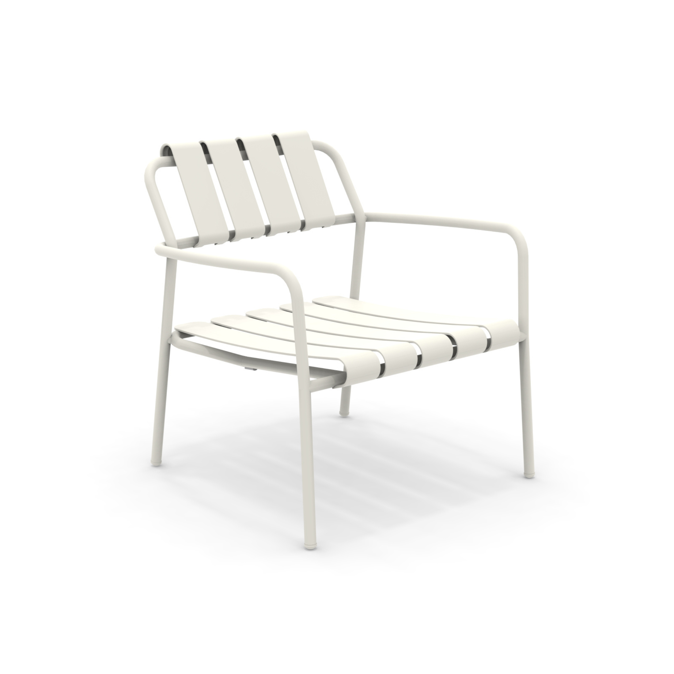 Poltrona bassa da giardino in alluminio "Verdea" sedia lounge cm 72x70 76h