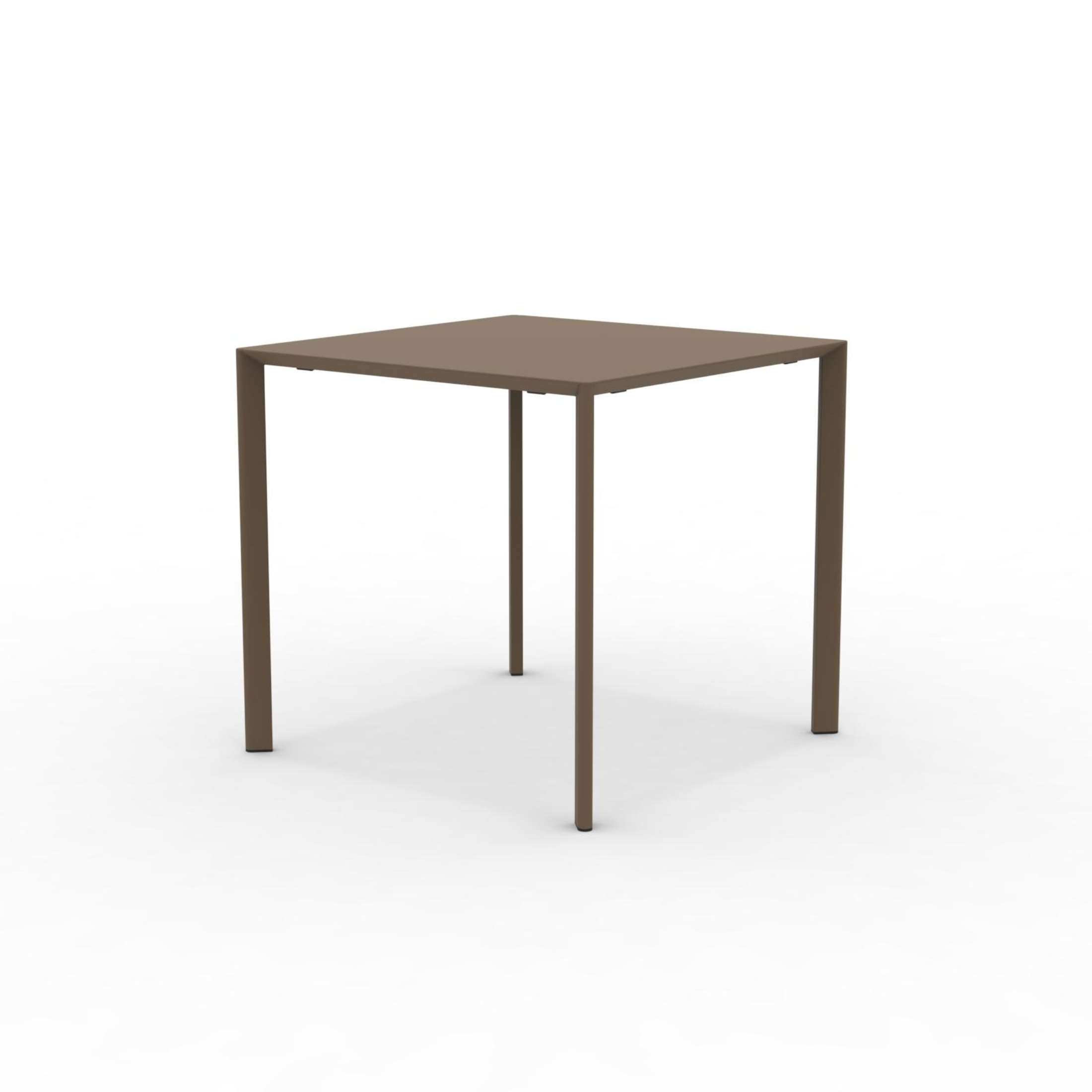 Tavolo quadrato in metallo "Fox1" per giardino impilabile cm 80x80 75h