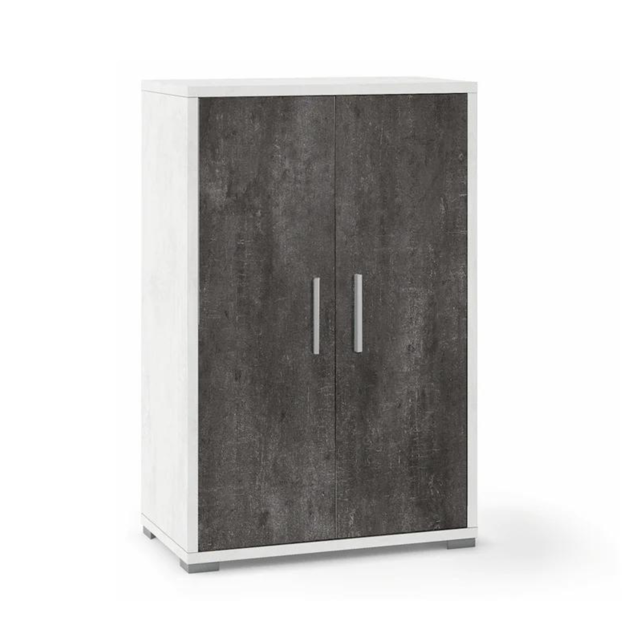 Mueble 2 puertas con estantes regulables "Charme" armario multiusos 71x41 cm 110h