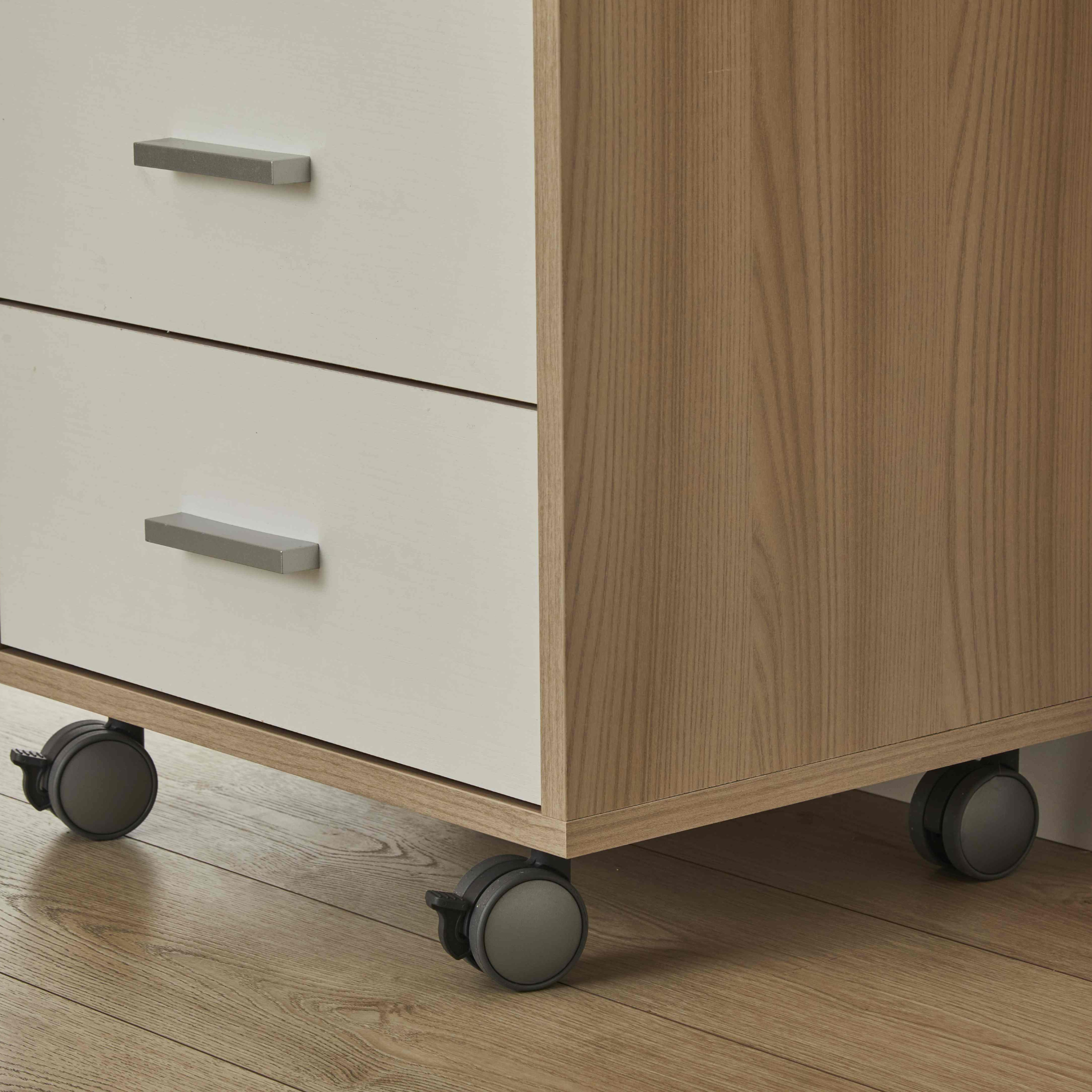 Mobile 3 cassetti con ruote "Drop" per scrivania cm 50x41 70h