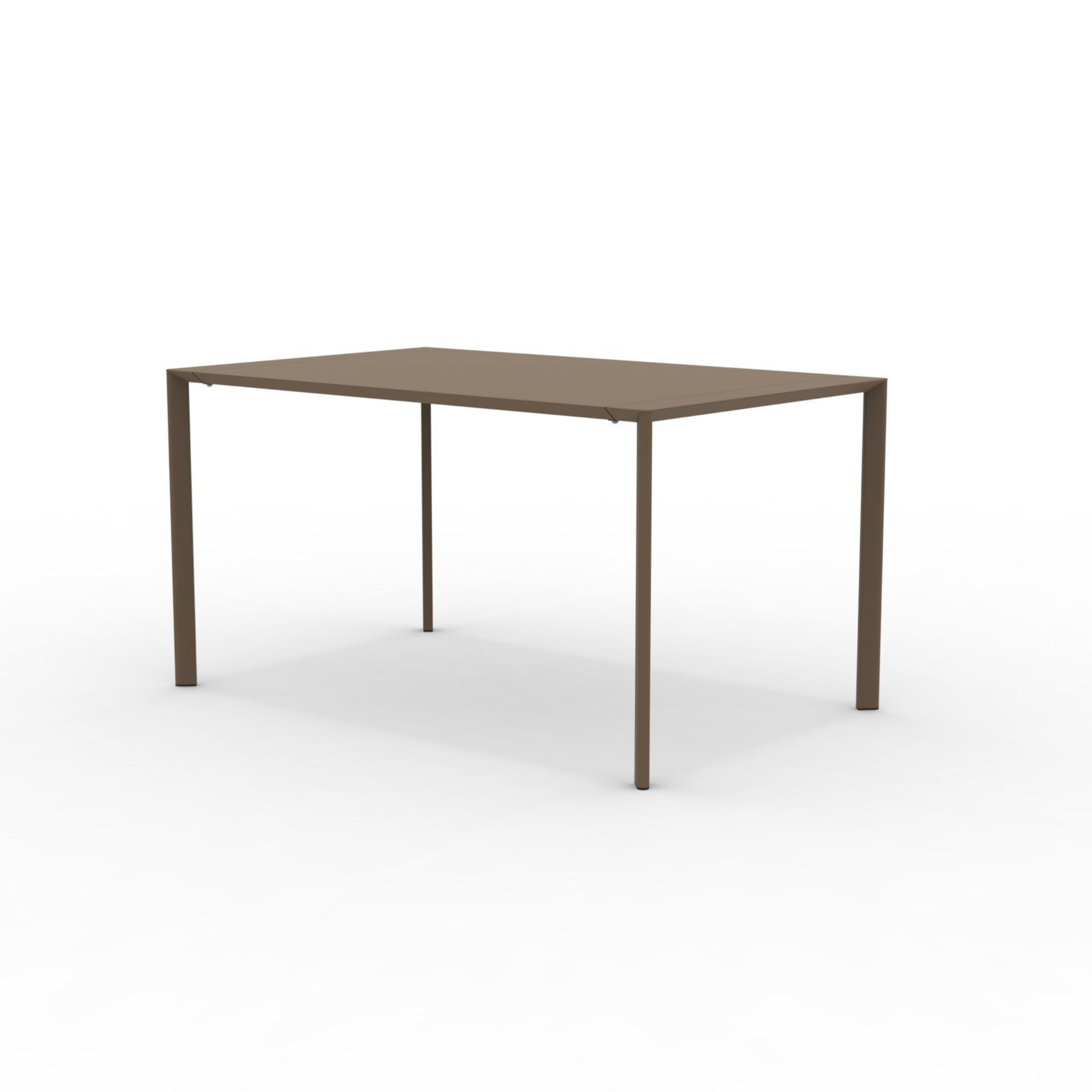 Tavolo quadrato in metallo "Fox1" per giardino impilabile cm 80x80 75h