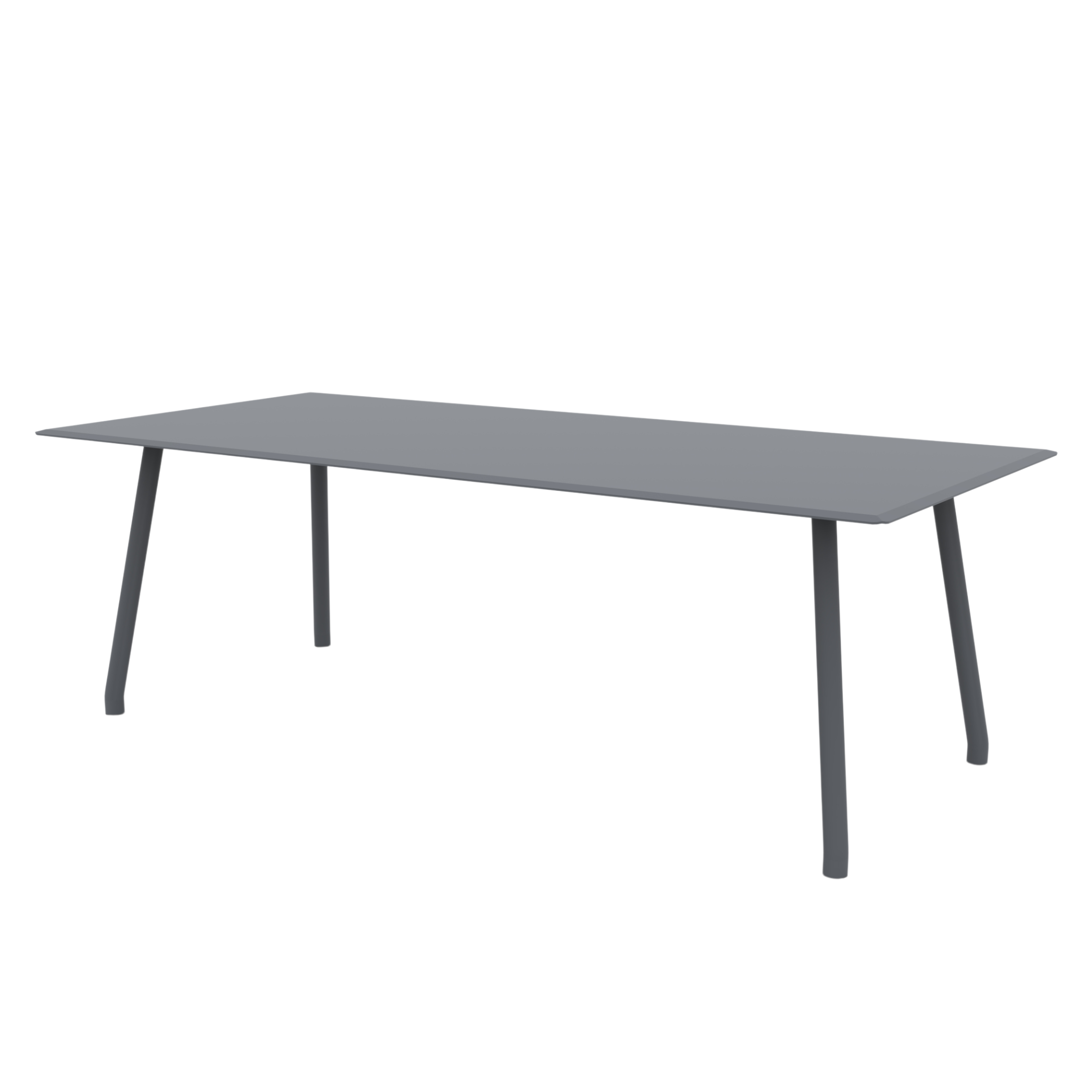 Table ronde en métal galvanisé "Roma" pour jardin démontable 130x130 cm 75h