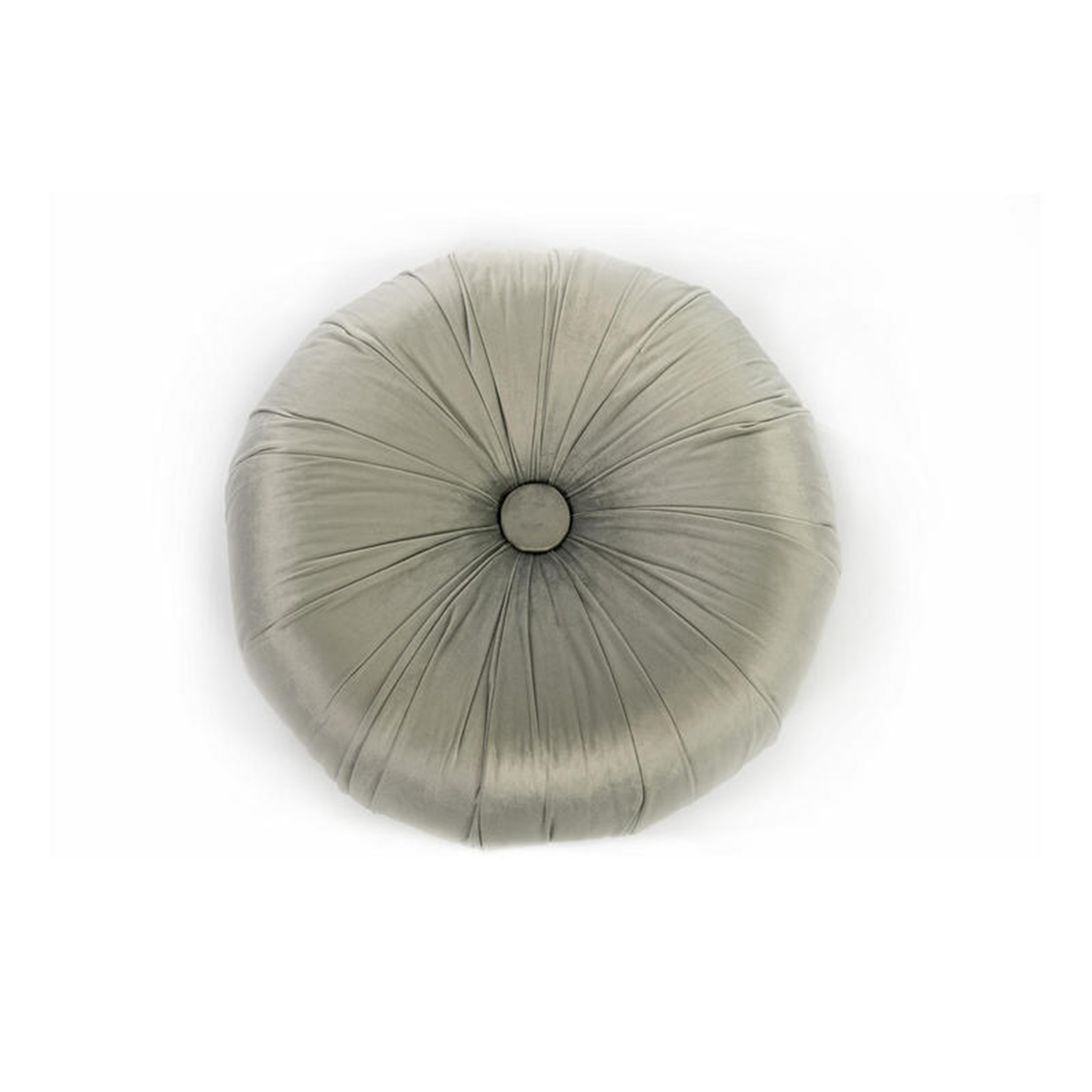 Pouf sgabello "Mathilde" tondo da soggiorno in velluto cm 36x36 30h