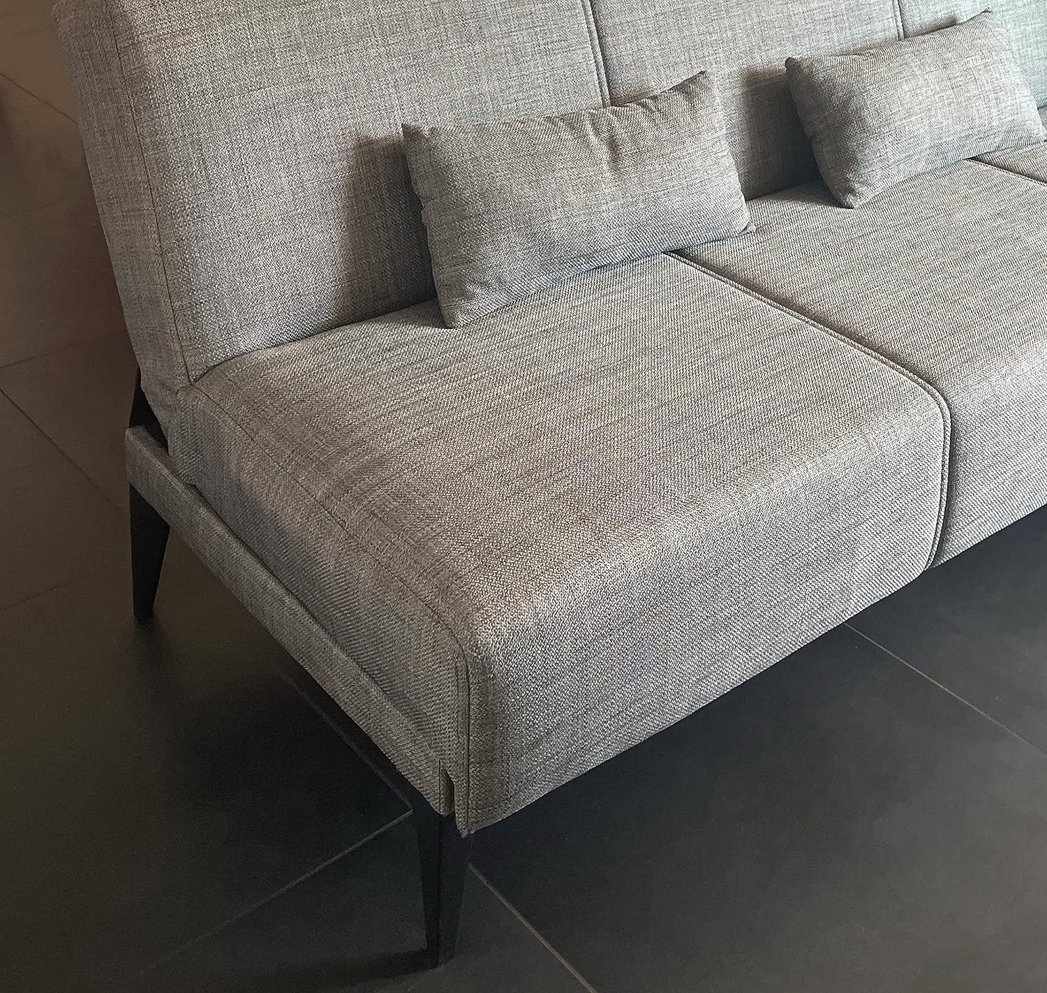 Divano prontoletto "Capri" a 3 posti in tessuto senza braccioli cm 190x80 83h