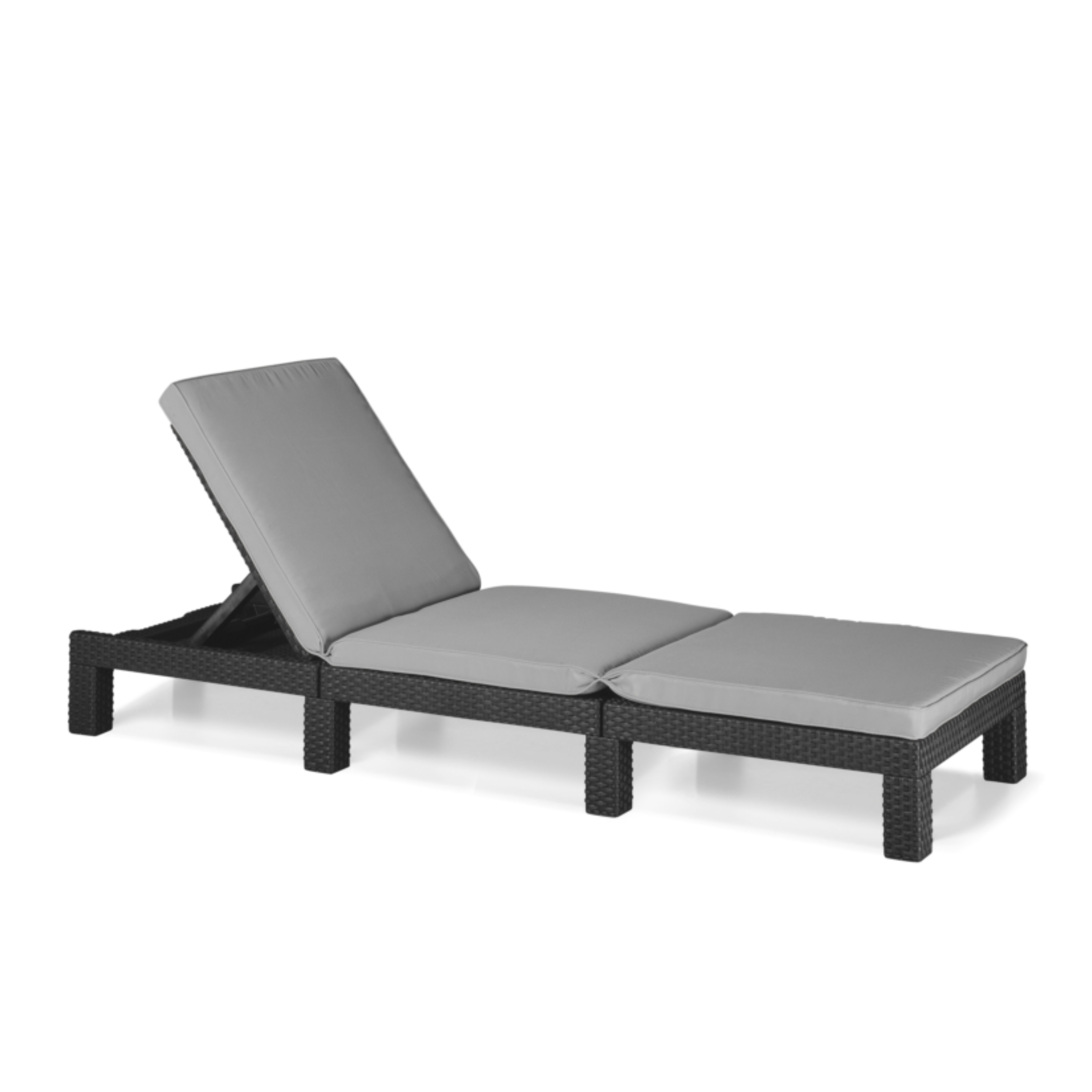 Transat d'extérieur avec coussin "Day" 195x65 cm 22h