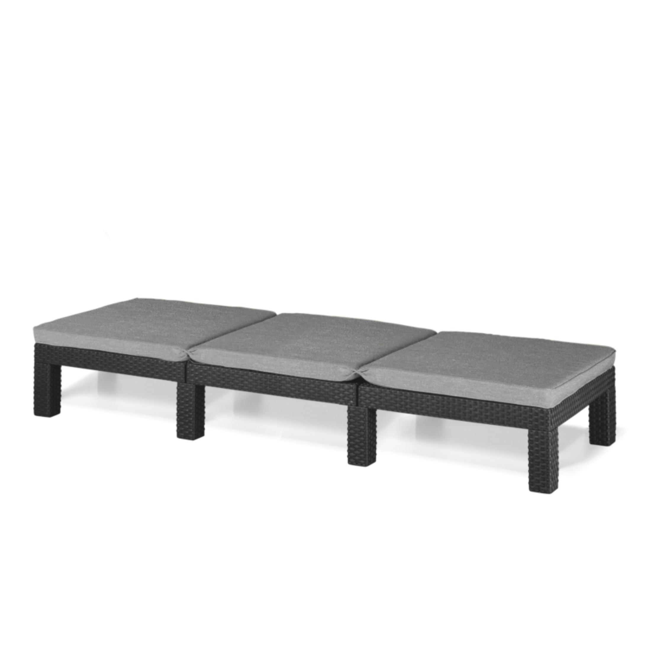 Transat d'extérieur avec coussin "Day" 195x65 cm 22h