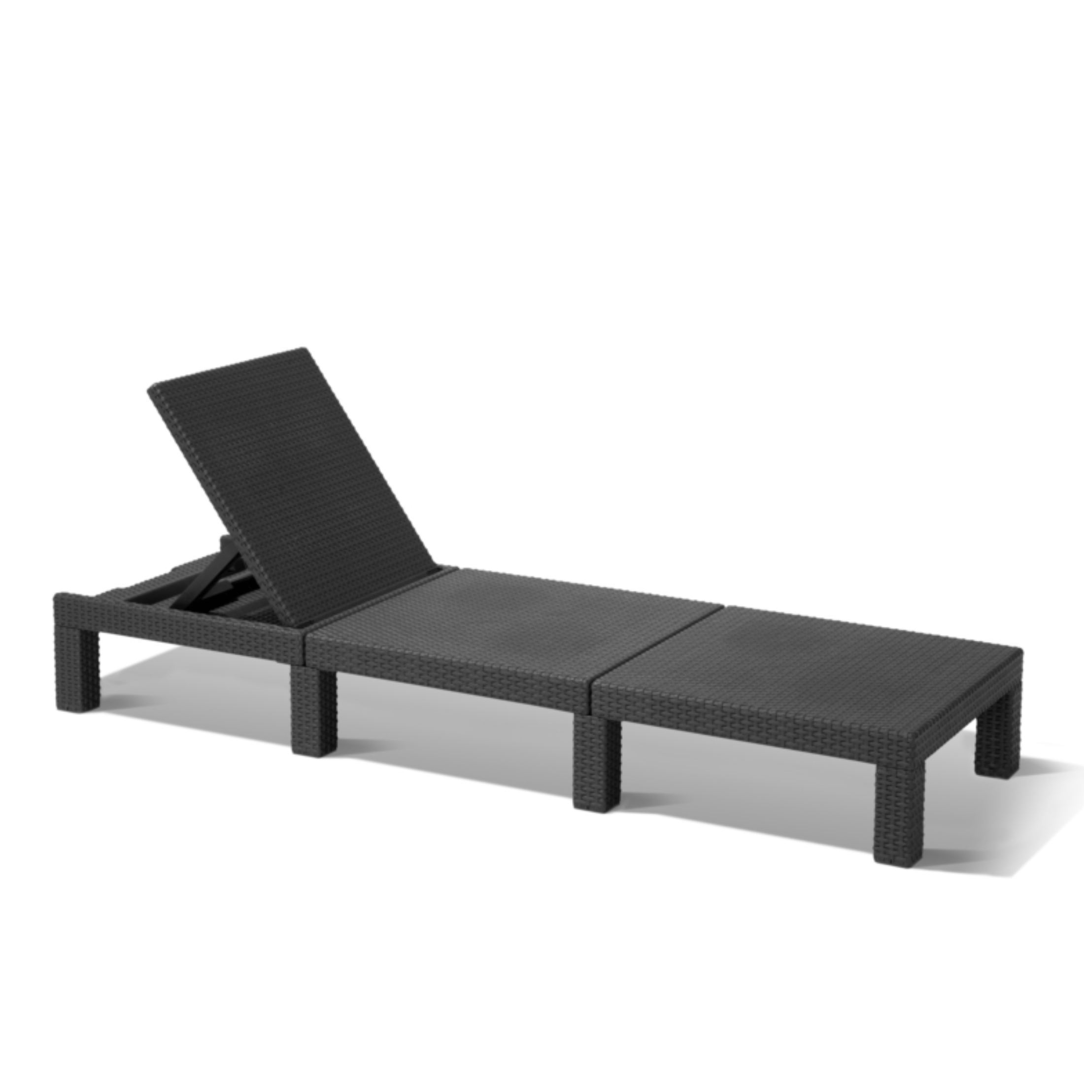 Transat d'extérieur avec coussin "Day" 195x65 cm 22h