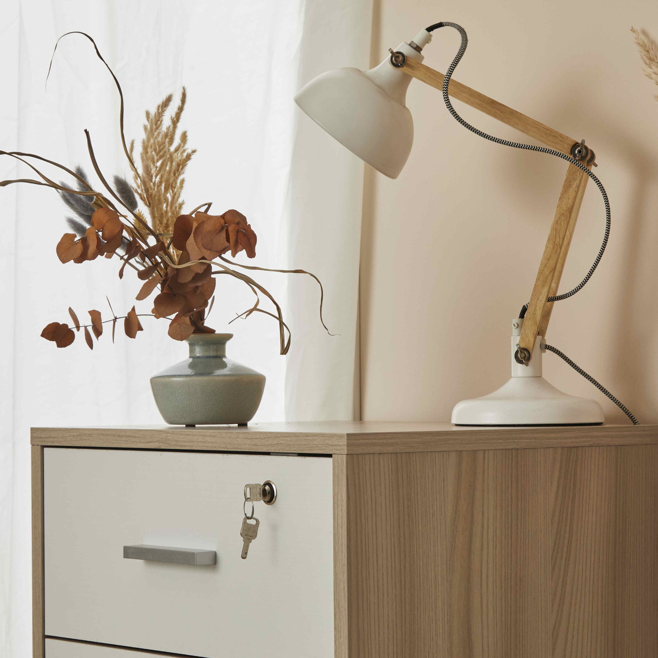 Mobile 3 cassetti con ruote "Drop" per scrivania cm 50x41 70h