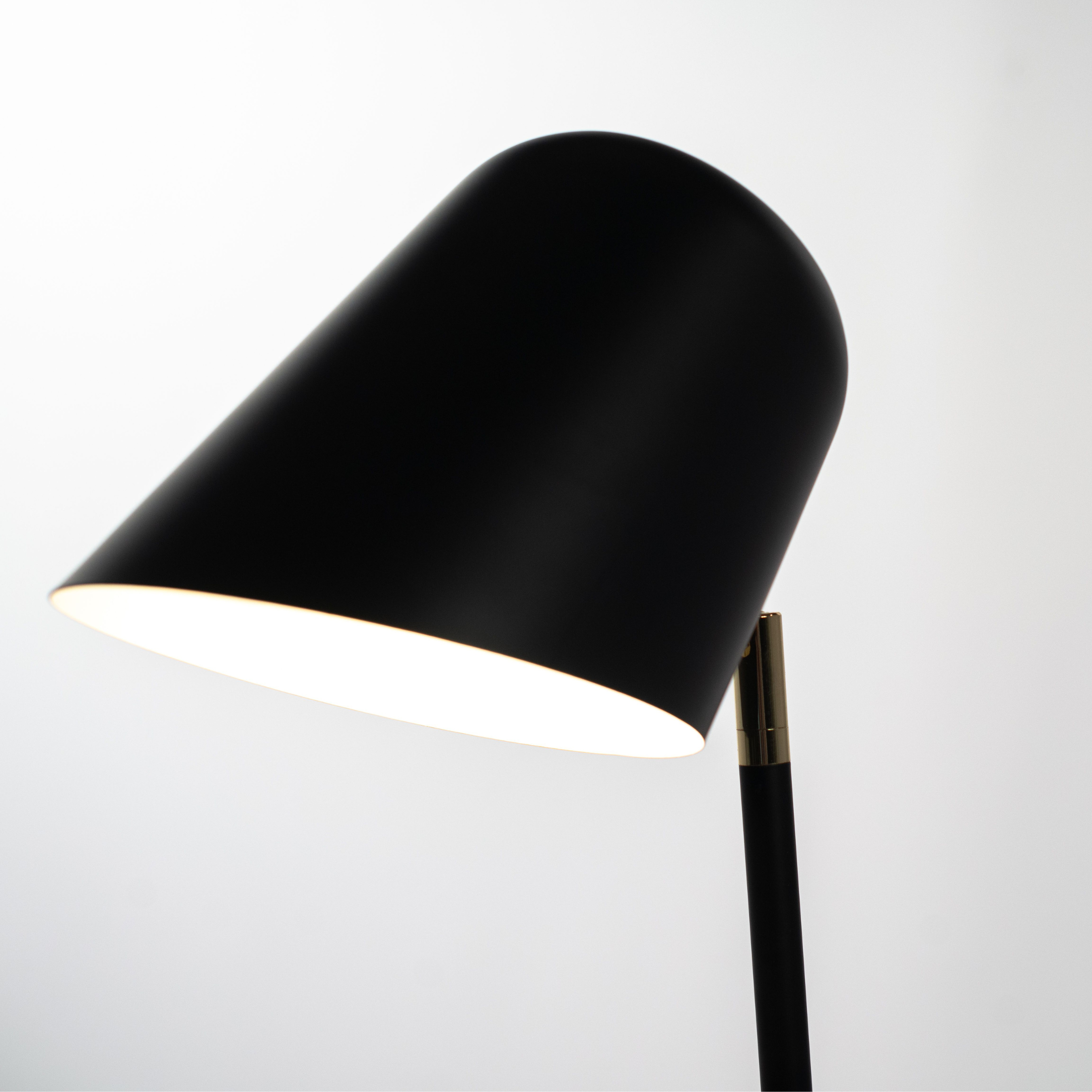 Lampada in metallo con paralume "Mirror" da terra e tavolo