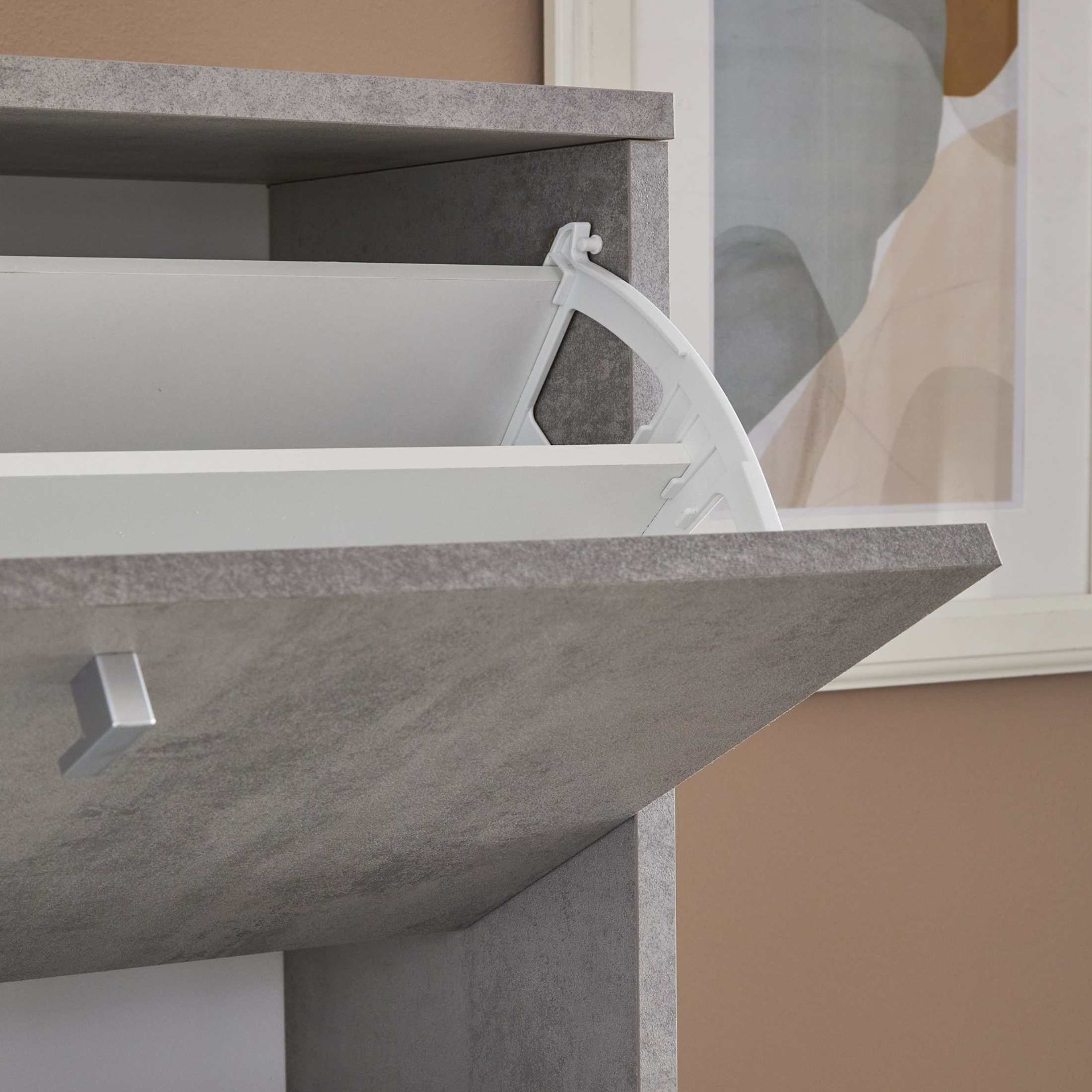 Scarpiera a 5 ante "Naomi" mobile in legno cm 63x18 190h