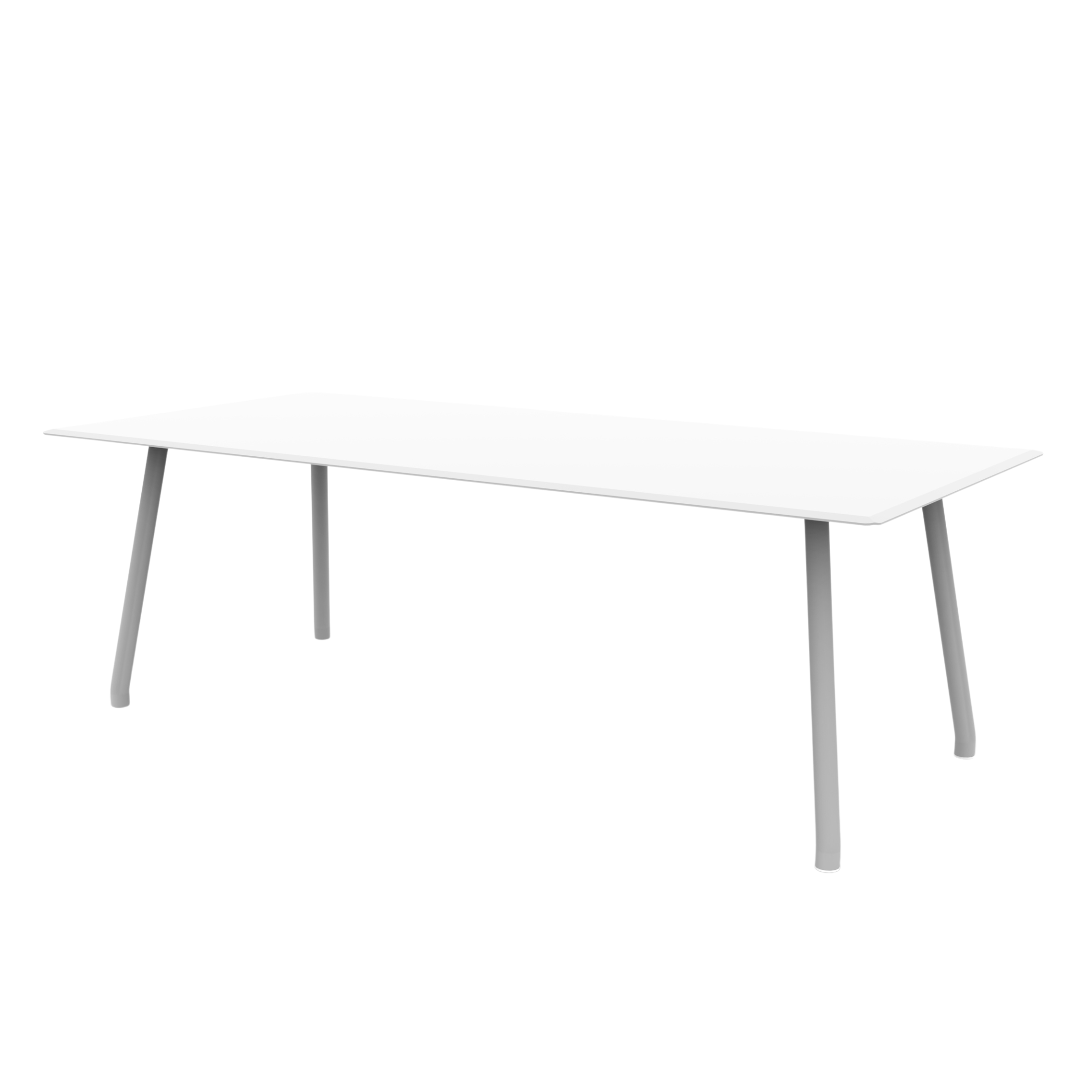 Table ronde en métal galvanisé "Roma" pour jardin démontable 130x130 cm 75h