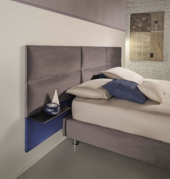 Set di 4 pannelli da parete imbottiti moderni "Mamo Wall" rivestimento per camere da letto