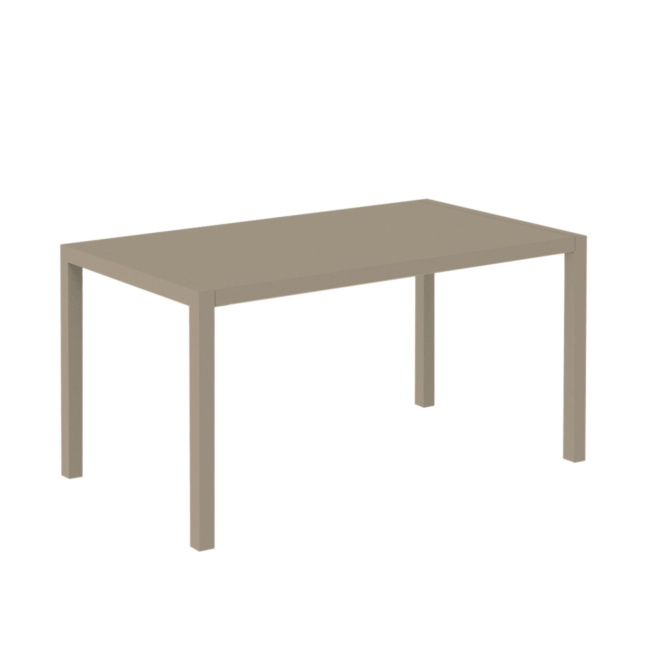 Table carrée fixe en métal "Quatris" pour bars et jardins, empilable h 75 cm