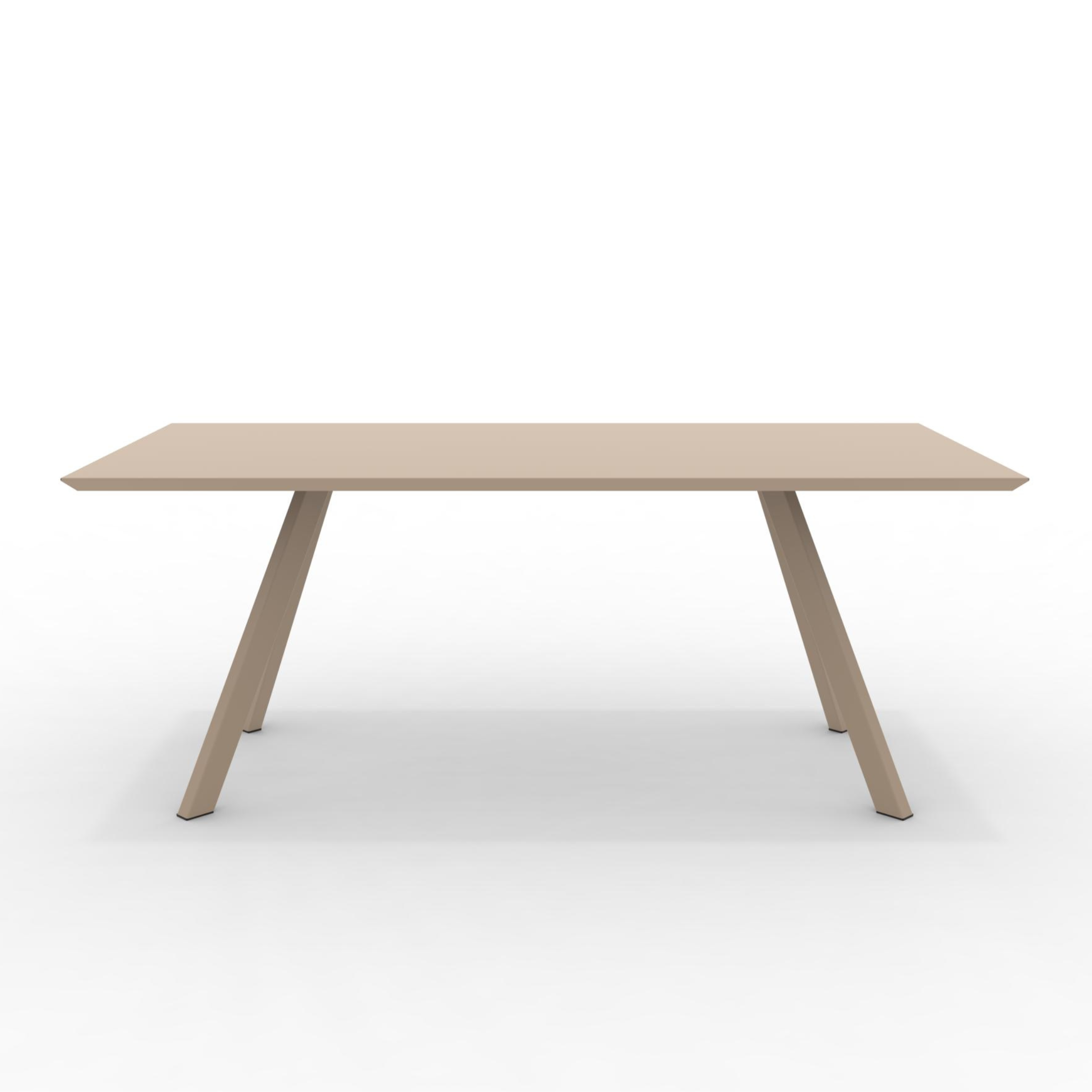 Table fixe en métal peint "Daisy8" pour jardin moderne 185x90 cm 75h