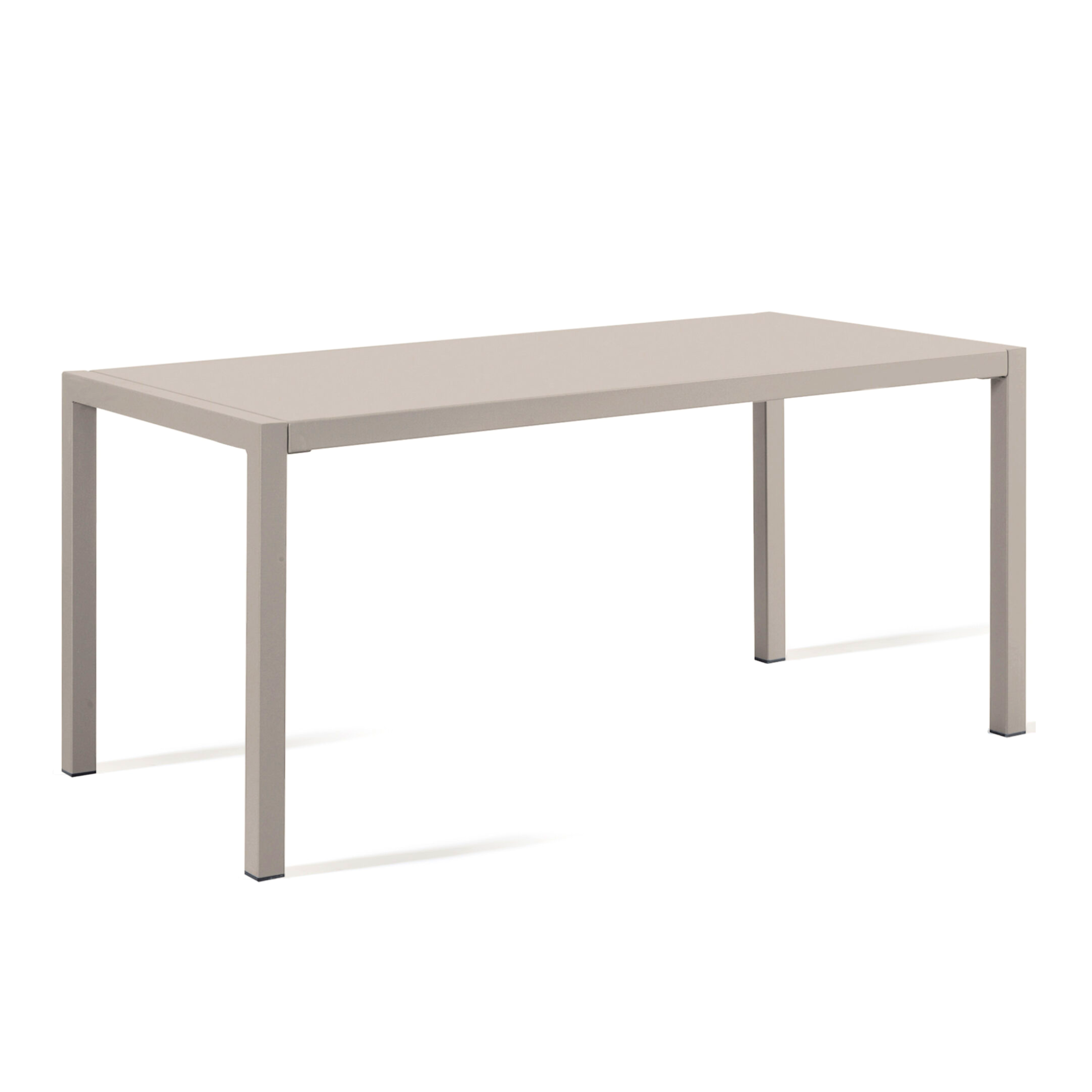 Table carrée fixe en métal "Quatris" pour bars et jardins, empilable h 75 cm