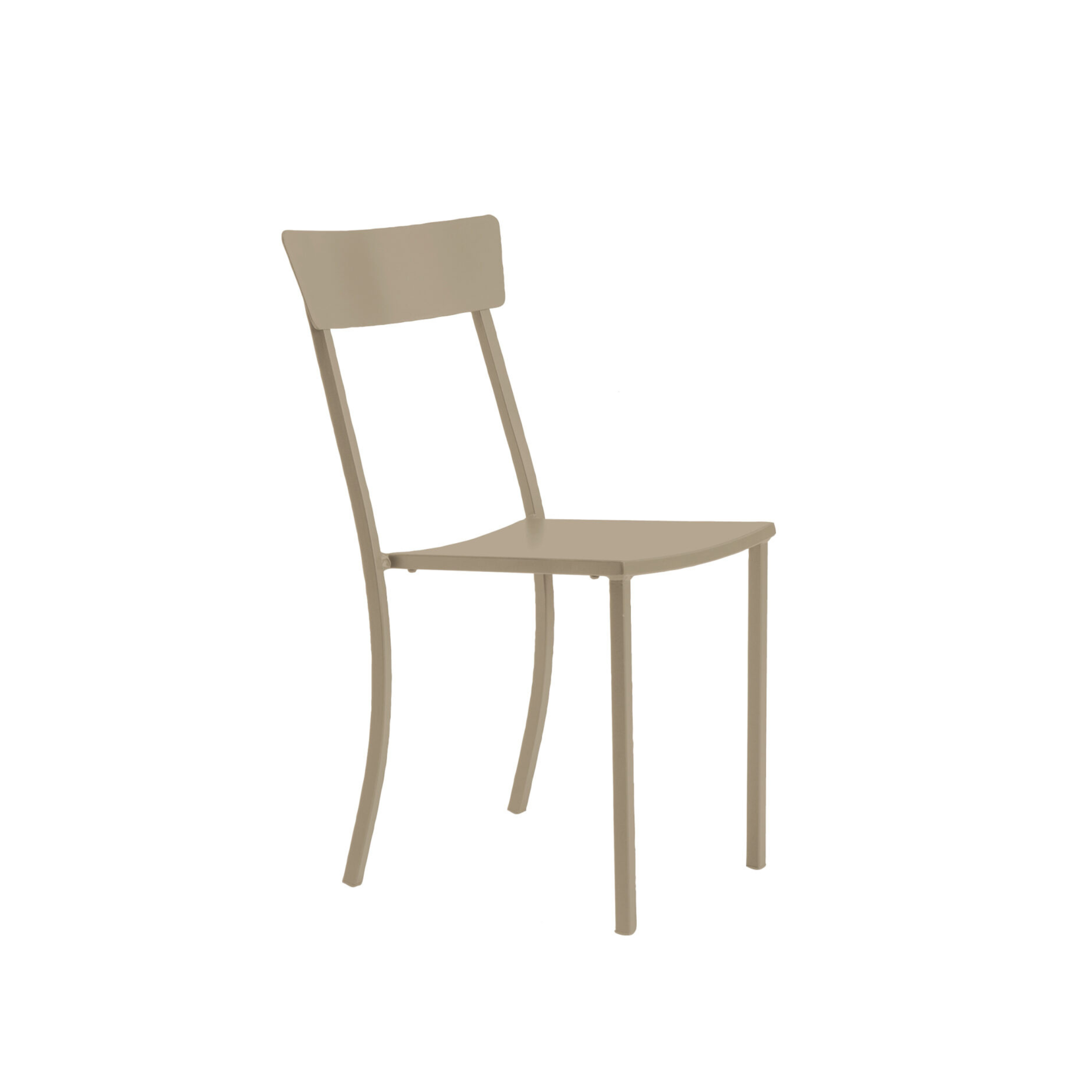 Chaise de jardin empilable "Mogan" en métal peint 47x52 cm 85h
