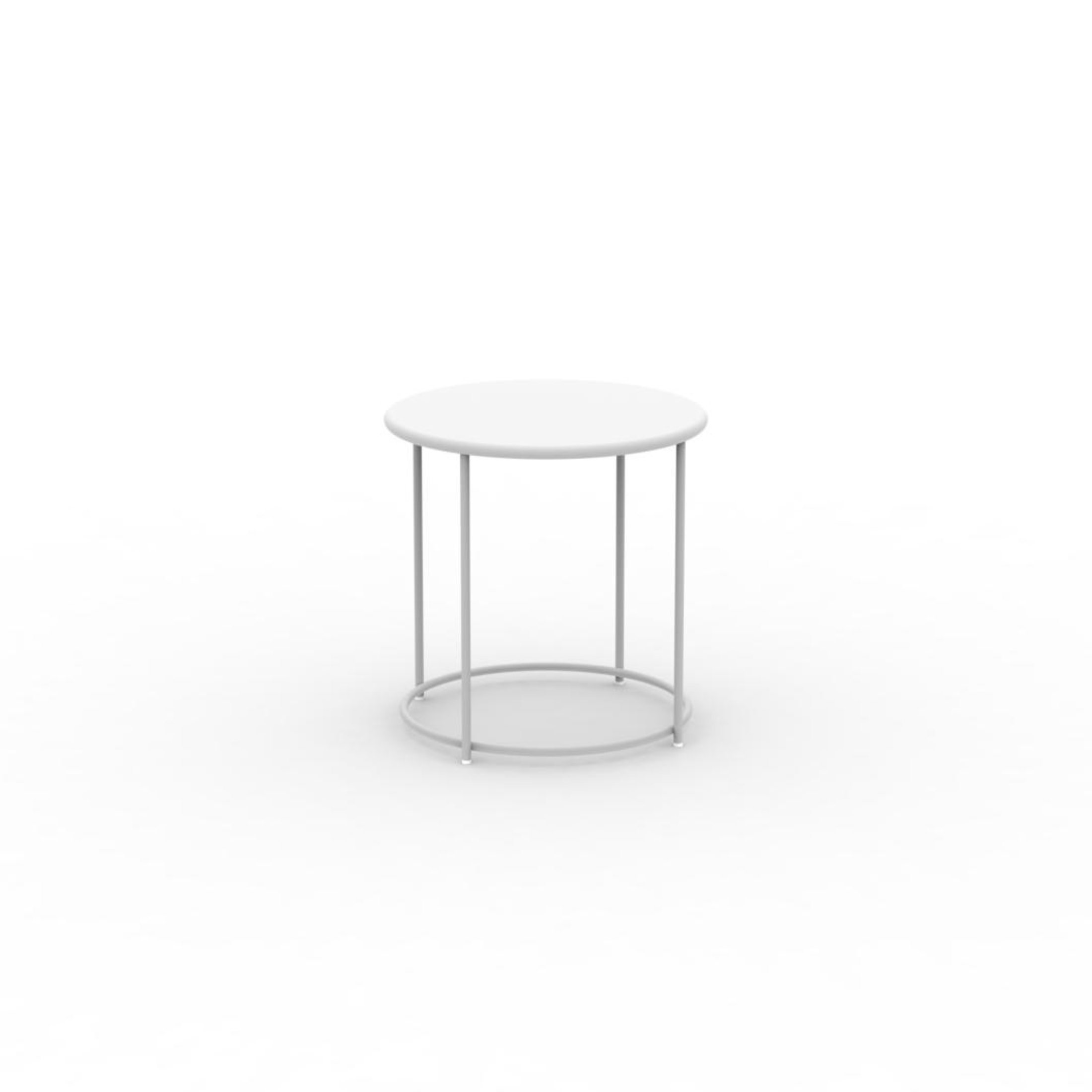 Table ronde en métal "Daisy" table basse pour jardin h 45 cm