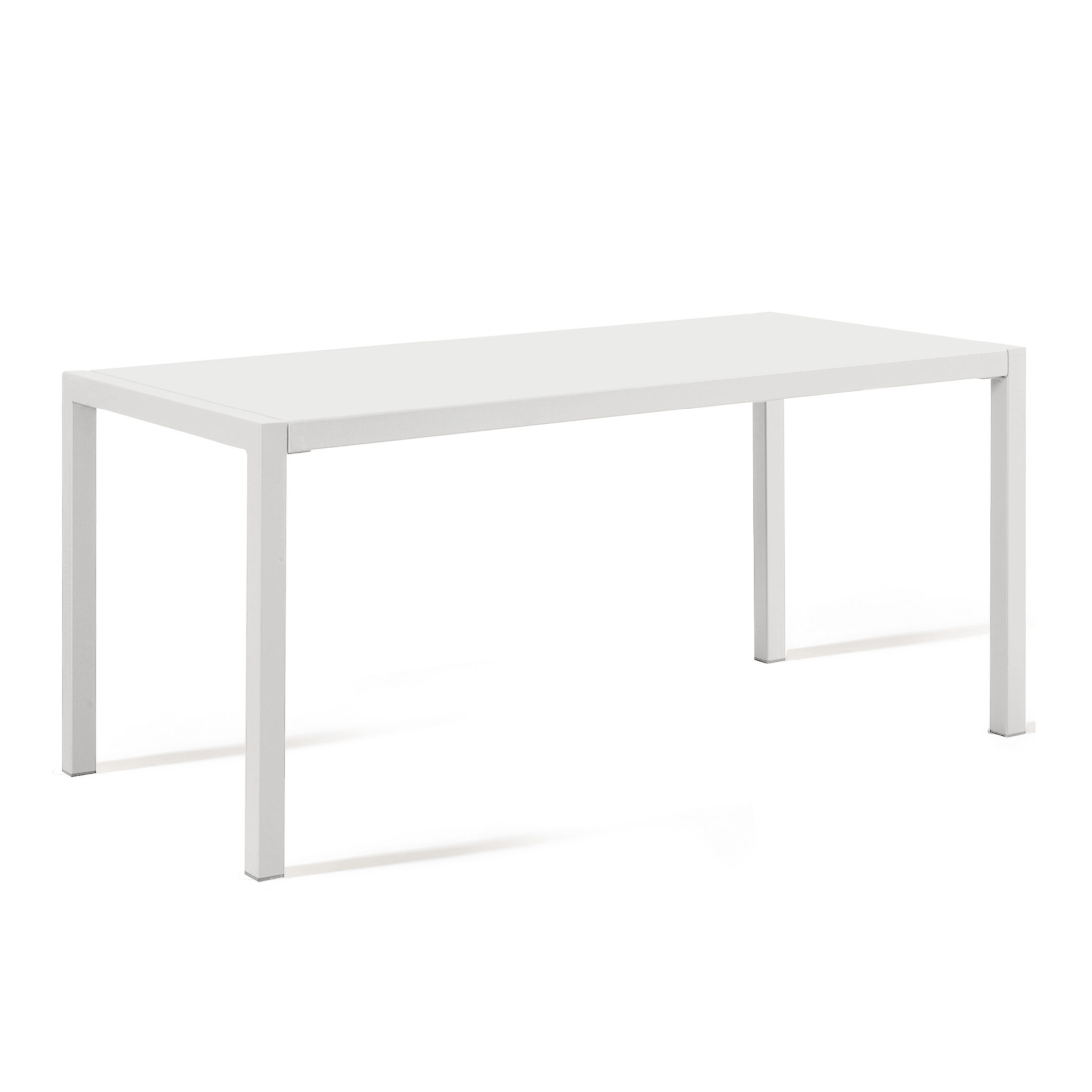 Table carrée fixe en métal "Quatris" pour bars et jardins, empilable h 75 cm