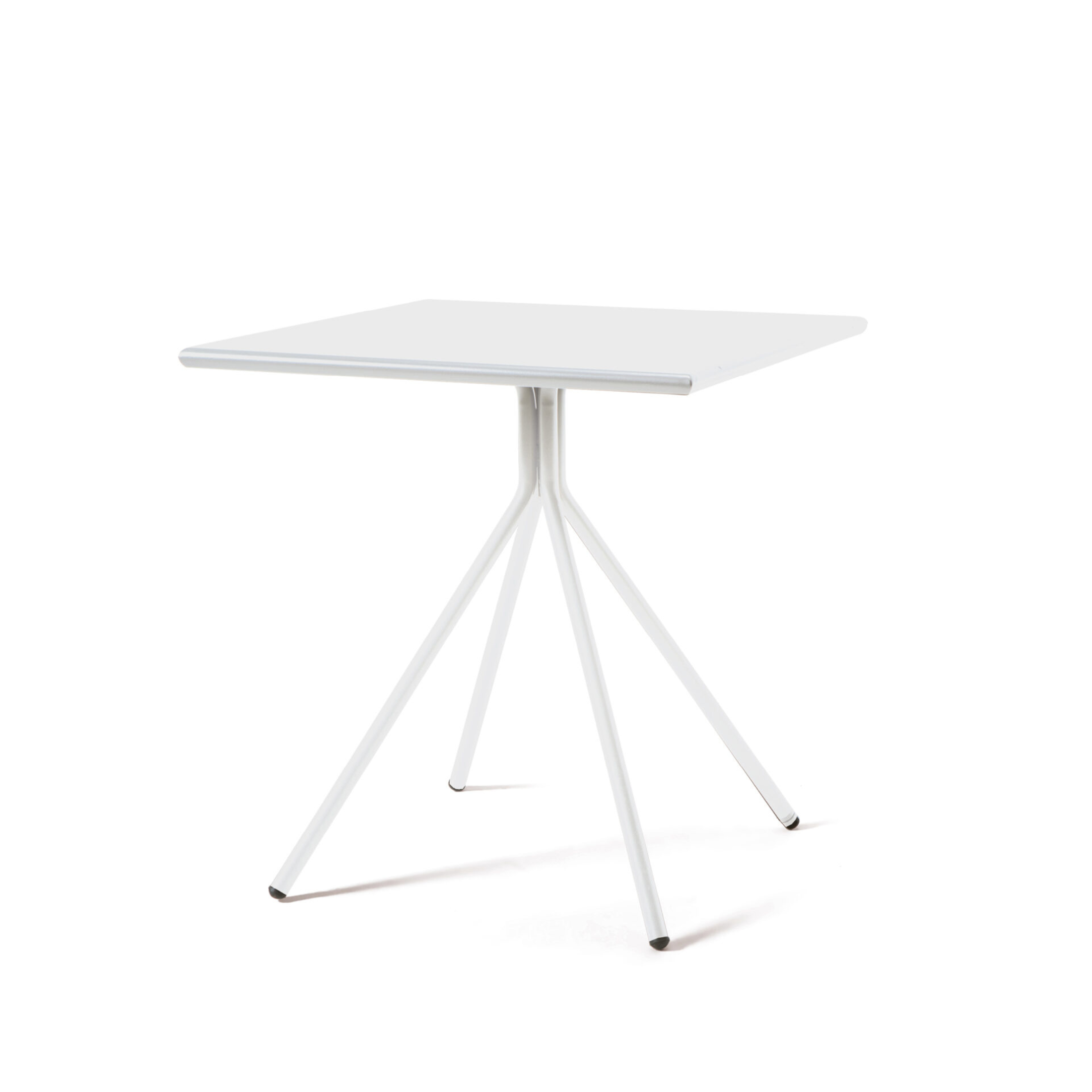Tavolo quadrato in metallo zincato "Twist19" da bar e giardino h 75 cm