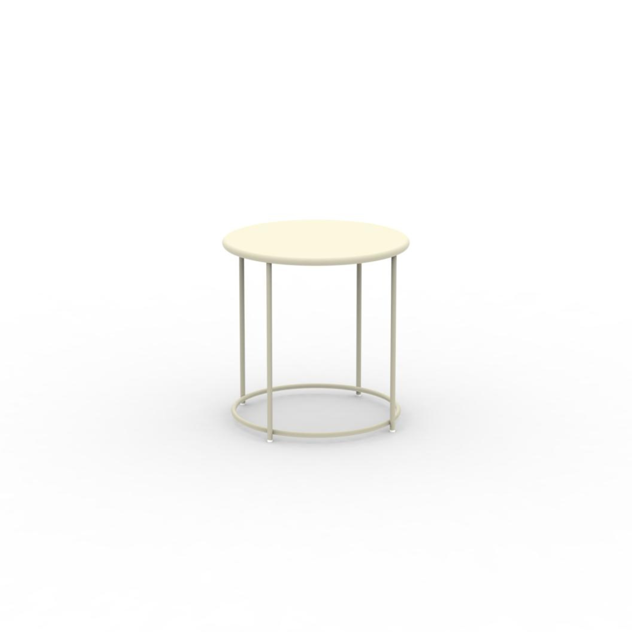 Table ronde en métal "Daisy" table basse pour jardin h 45 cm