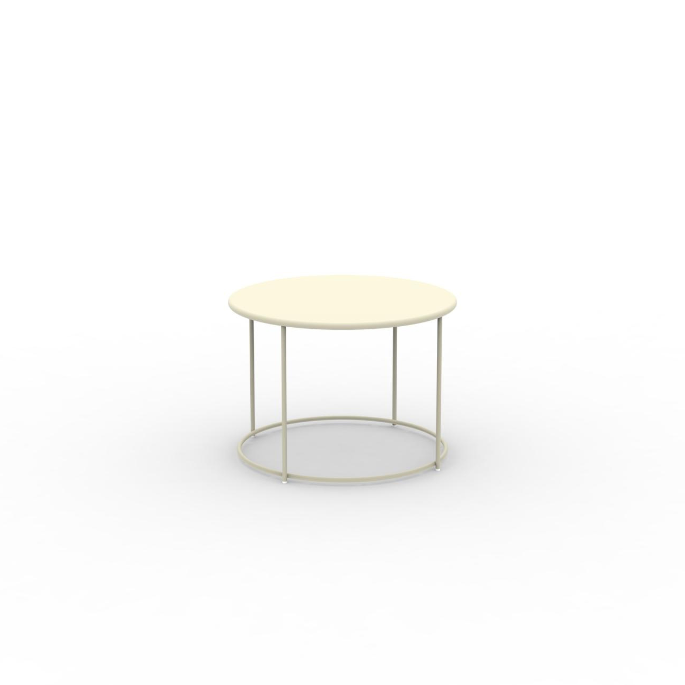 Table ronde en métal "Daisy" table basse pour jardin h 45 cm