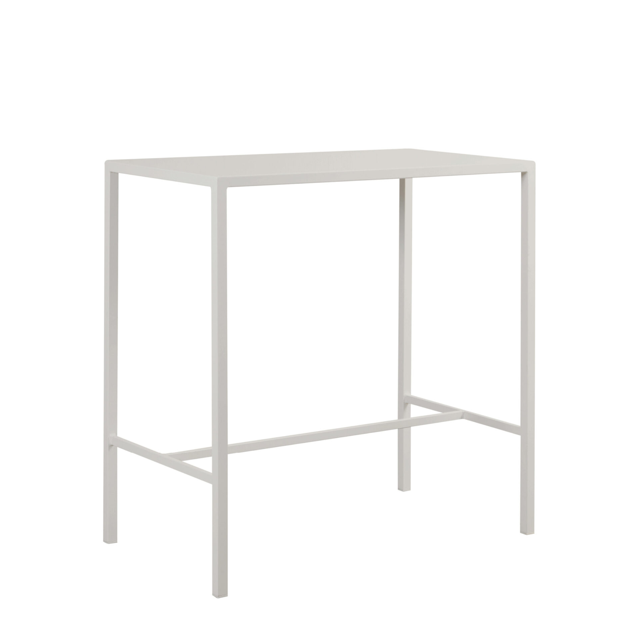 Tavolo alto in metallo verniciato "Seaside" da bar e giardino moderno h 110 cm