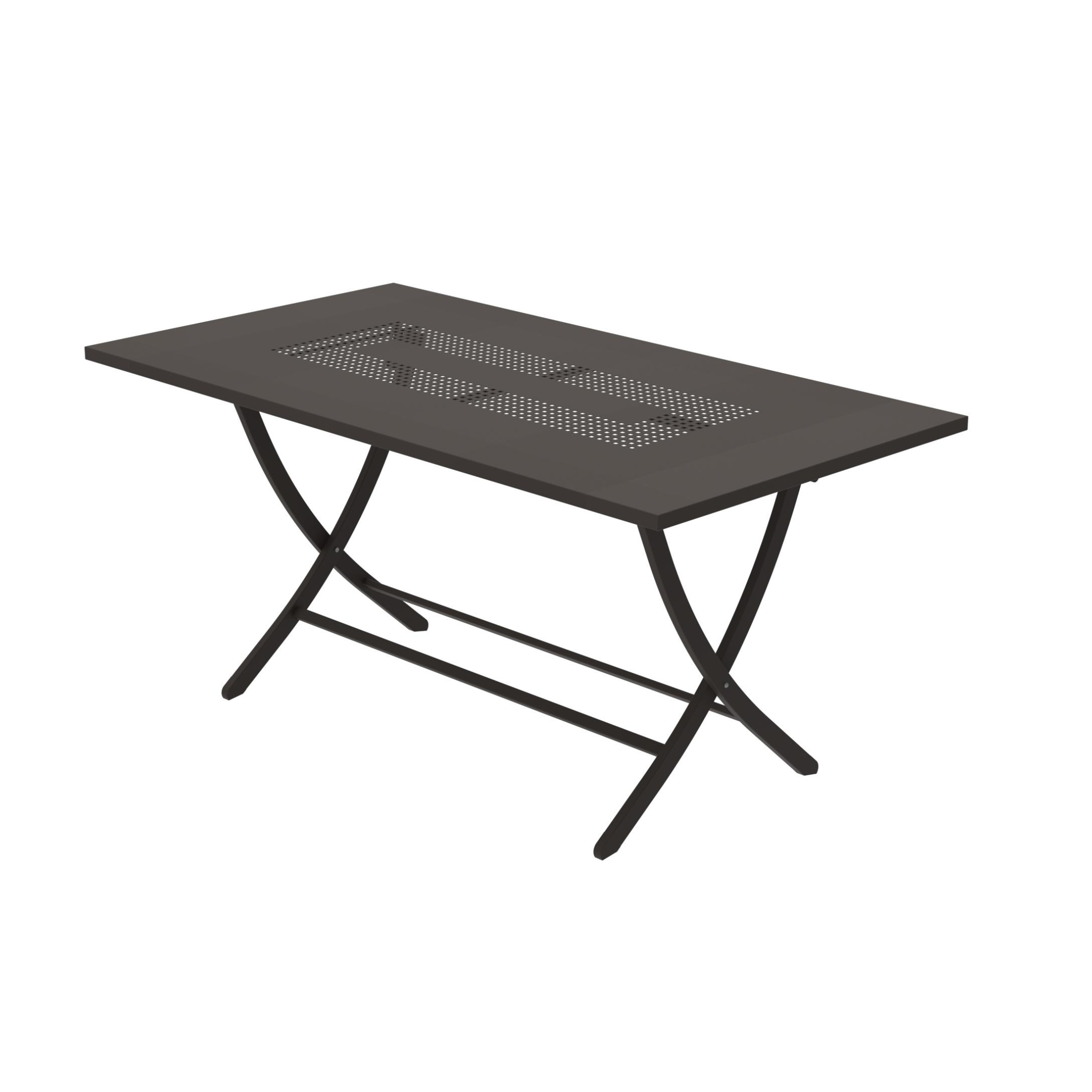 Table pliante rectangulaire "Vegas" en métal galvanisé pour jardin h 75 cm