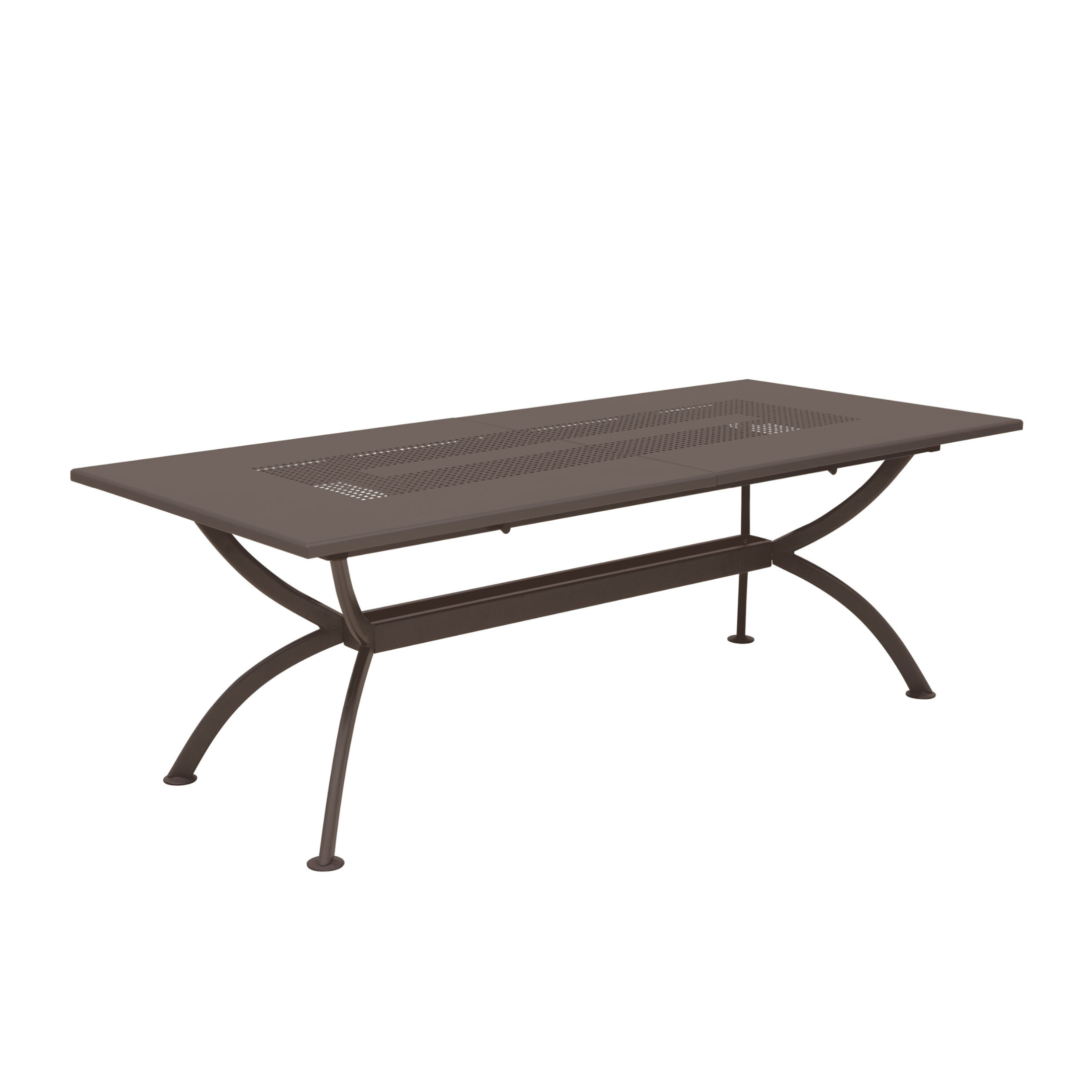 Table extensible en métal "Valentino" pour jardin moderne 220/300x100 cm 75h