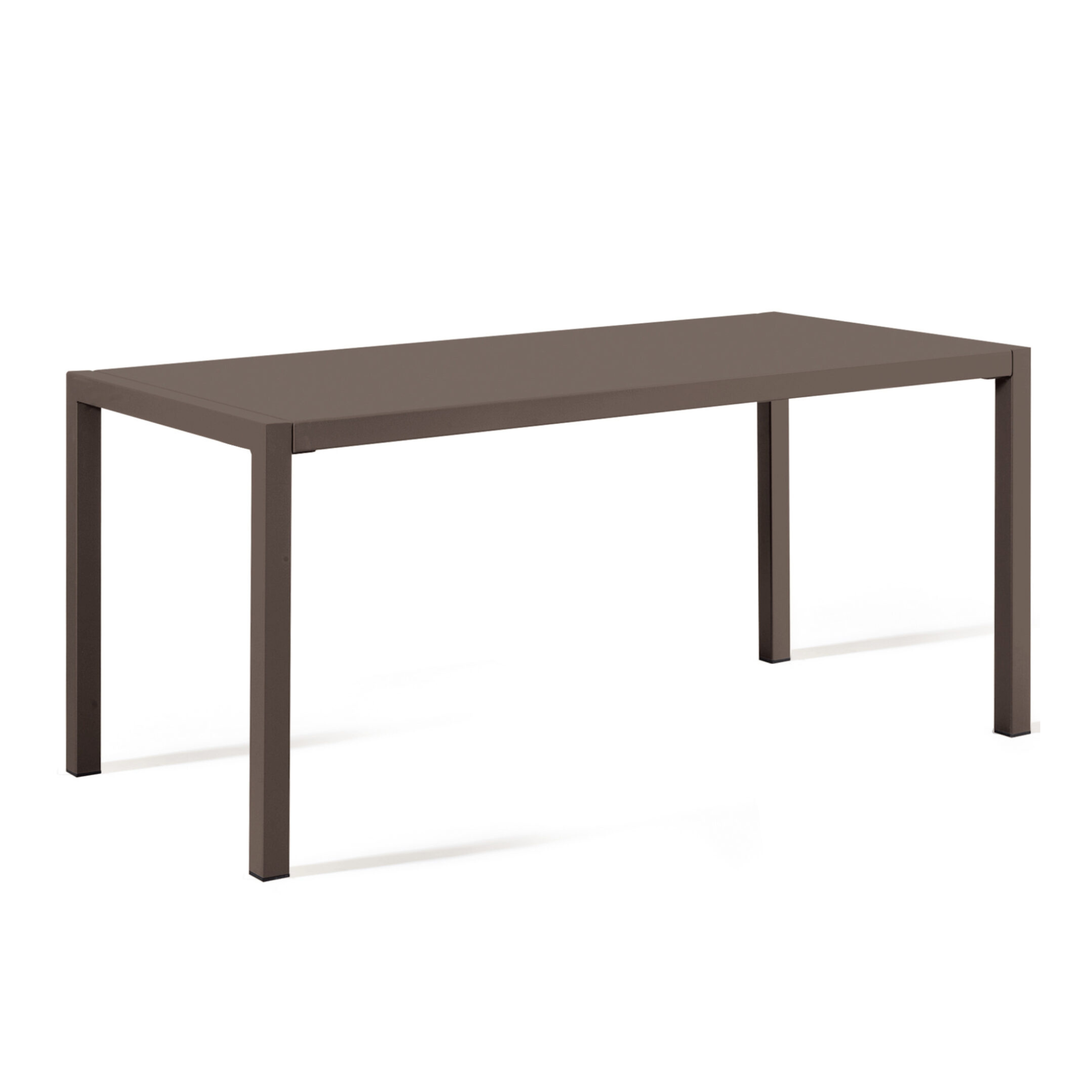 Table carrée fixe en métal "Quatris" pour bars et jardins, empilable h 75 cm