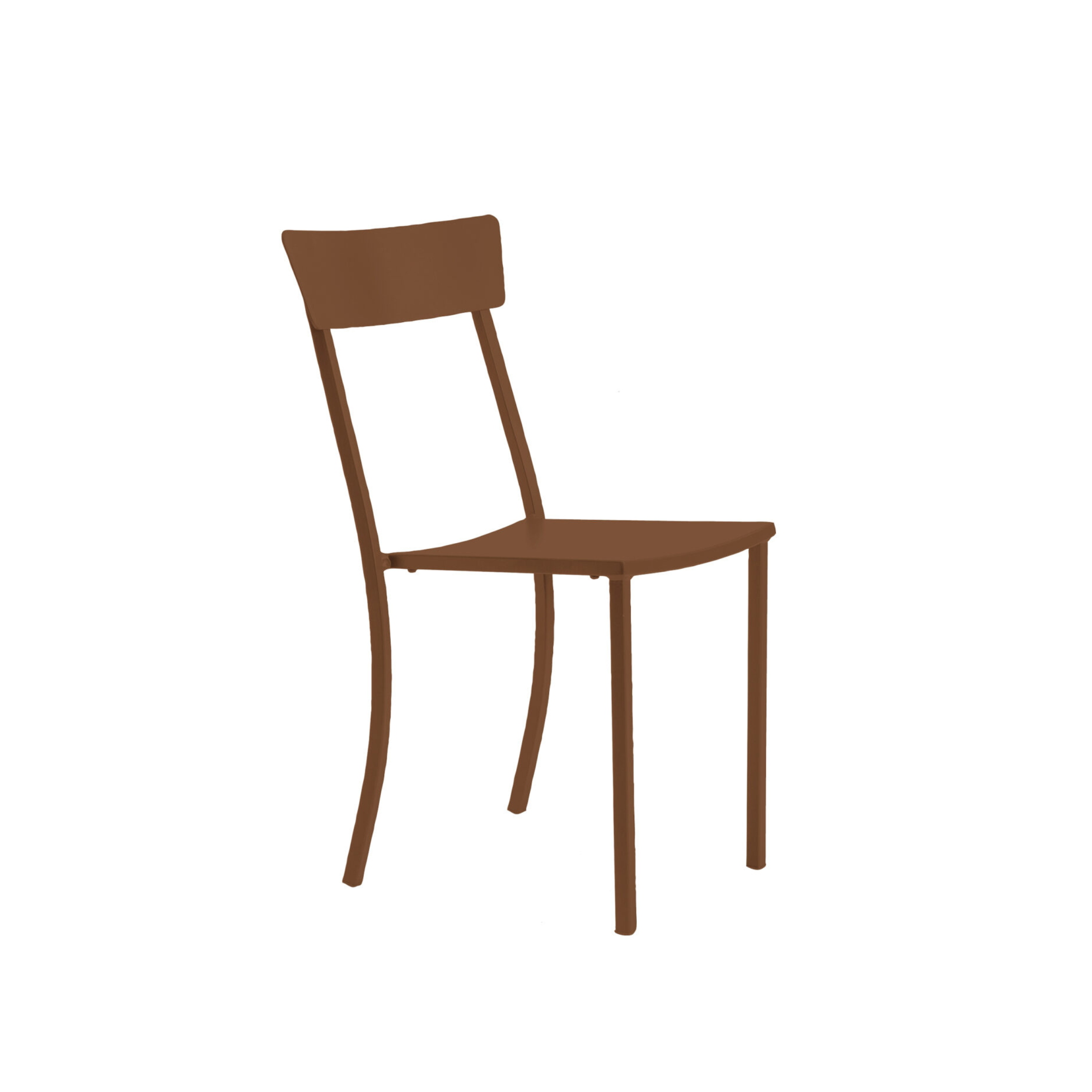 Chaise de jardin empilable "Mogan" en métal peint 47x52 cm 85h