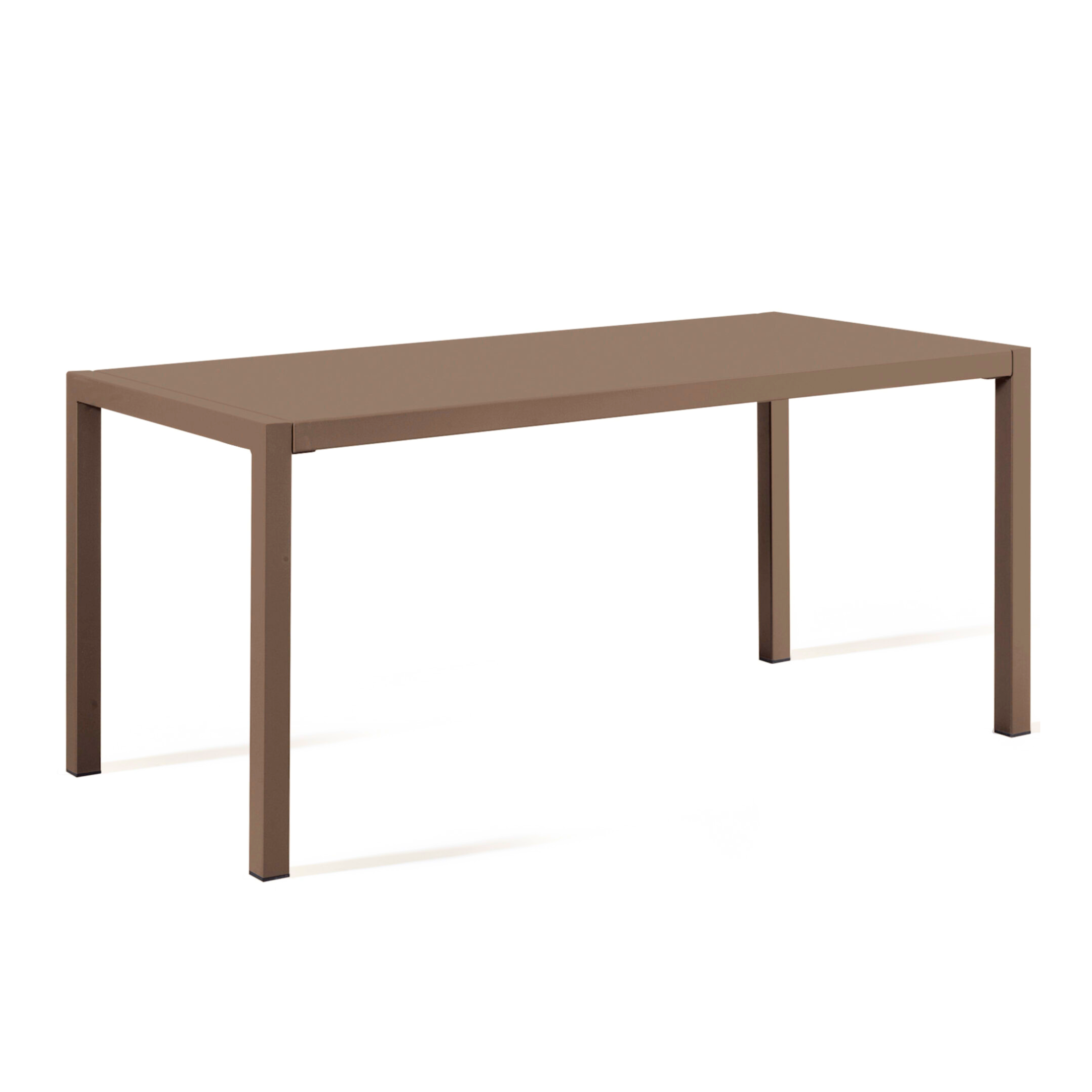 Table carrée fixe en métal "Quatris" pour bars et jardins, empilable h 75 cm