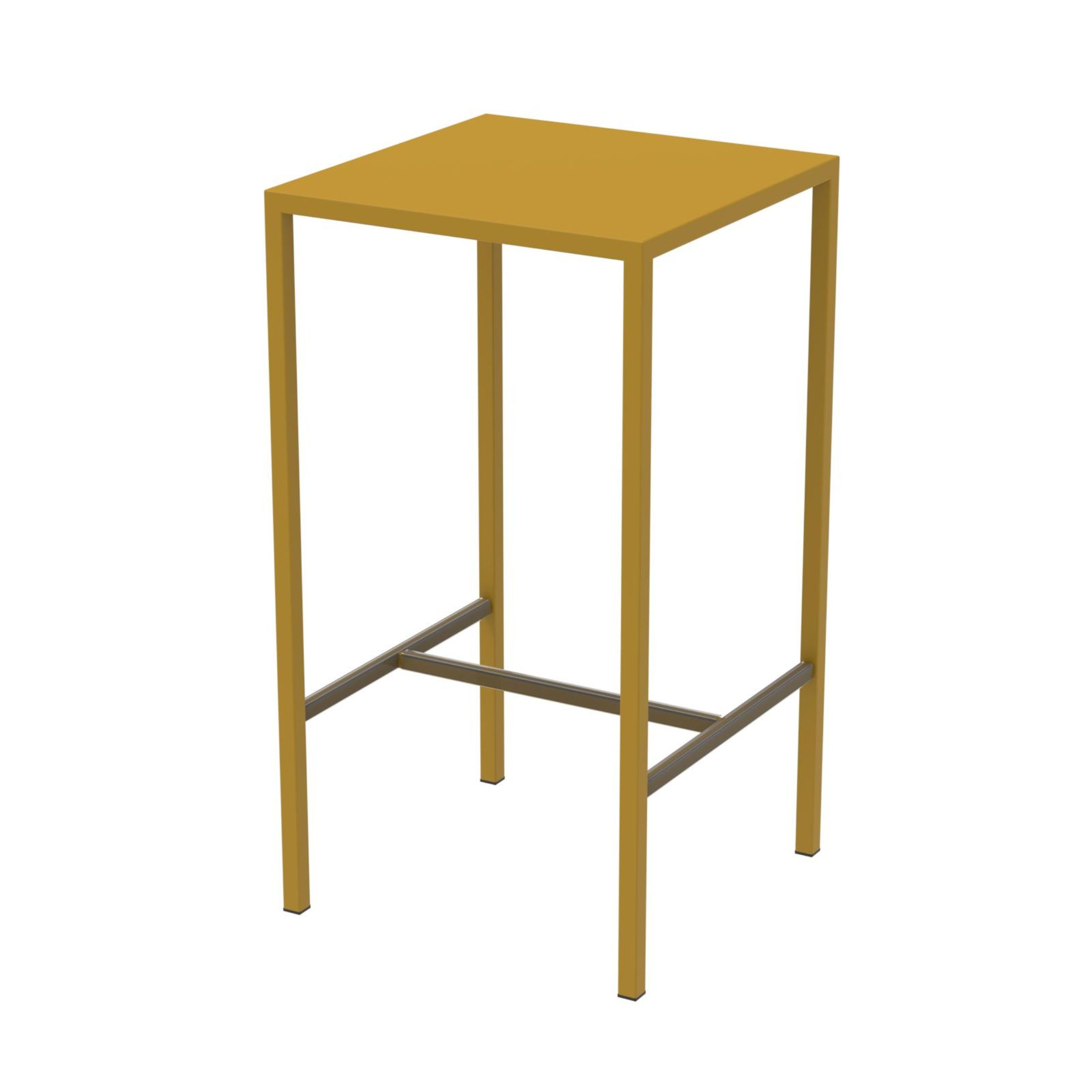 Tavolo alto in metallo verniciato "Seaside" da bar e giardino moderno h 110 cm