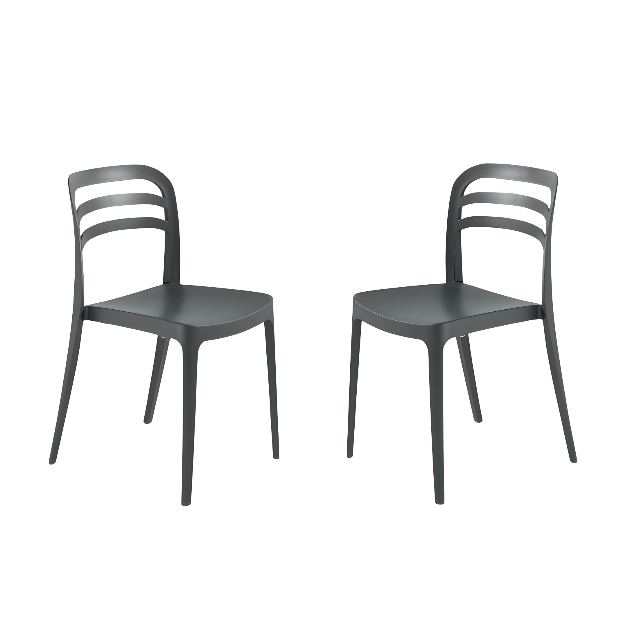 Set di sedie da pranzo "Guapa" in polipropilene cm 50x51 82h