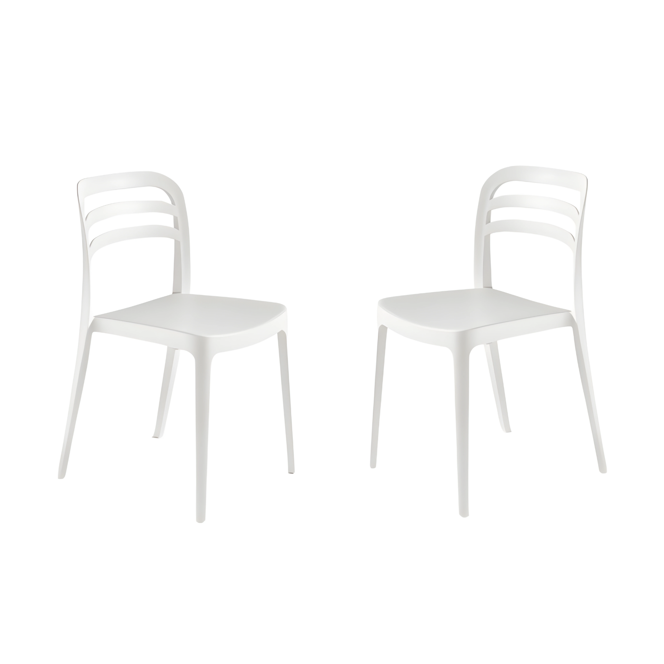 Set di sedie da pranzo "Guapa" in polipropilene cm 50x51 82h